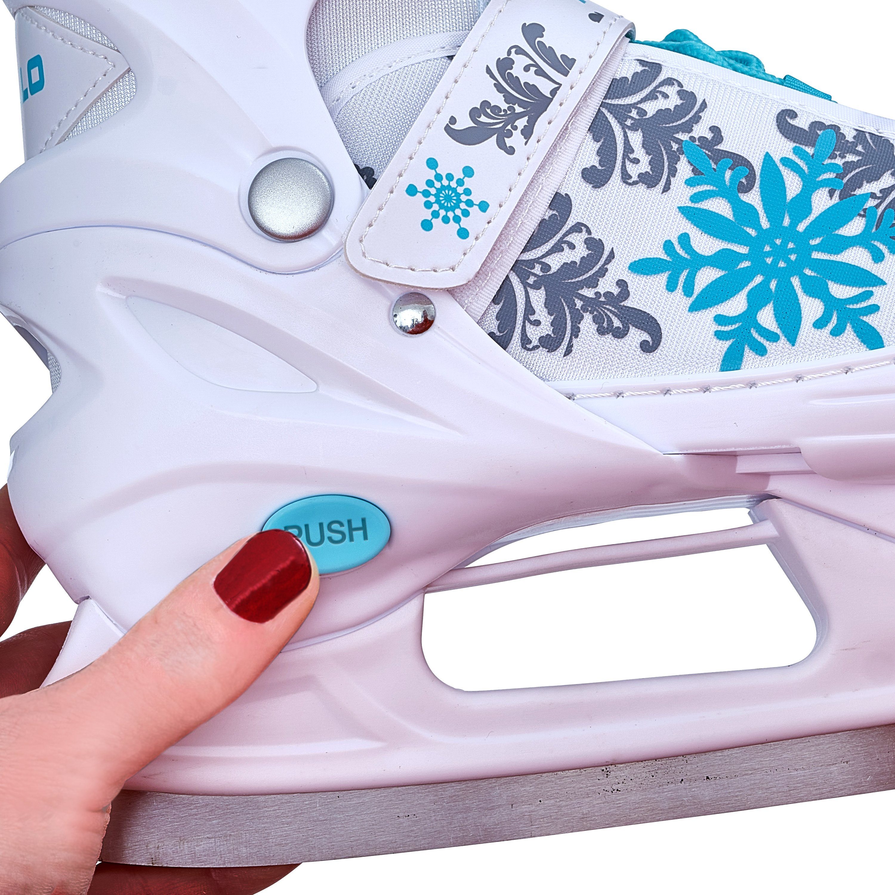 Apollo Schlittschuhe Schlittschuhe größenverstellbar Ice Skates X-Pro, Größenverstellbar, dreistufige Sicherung