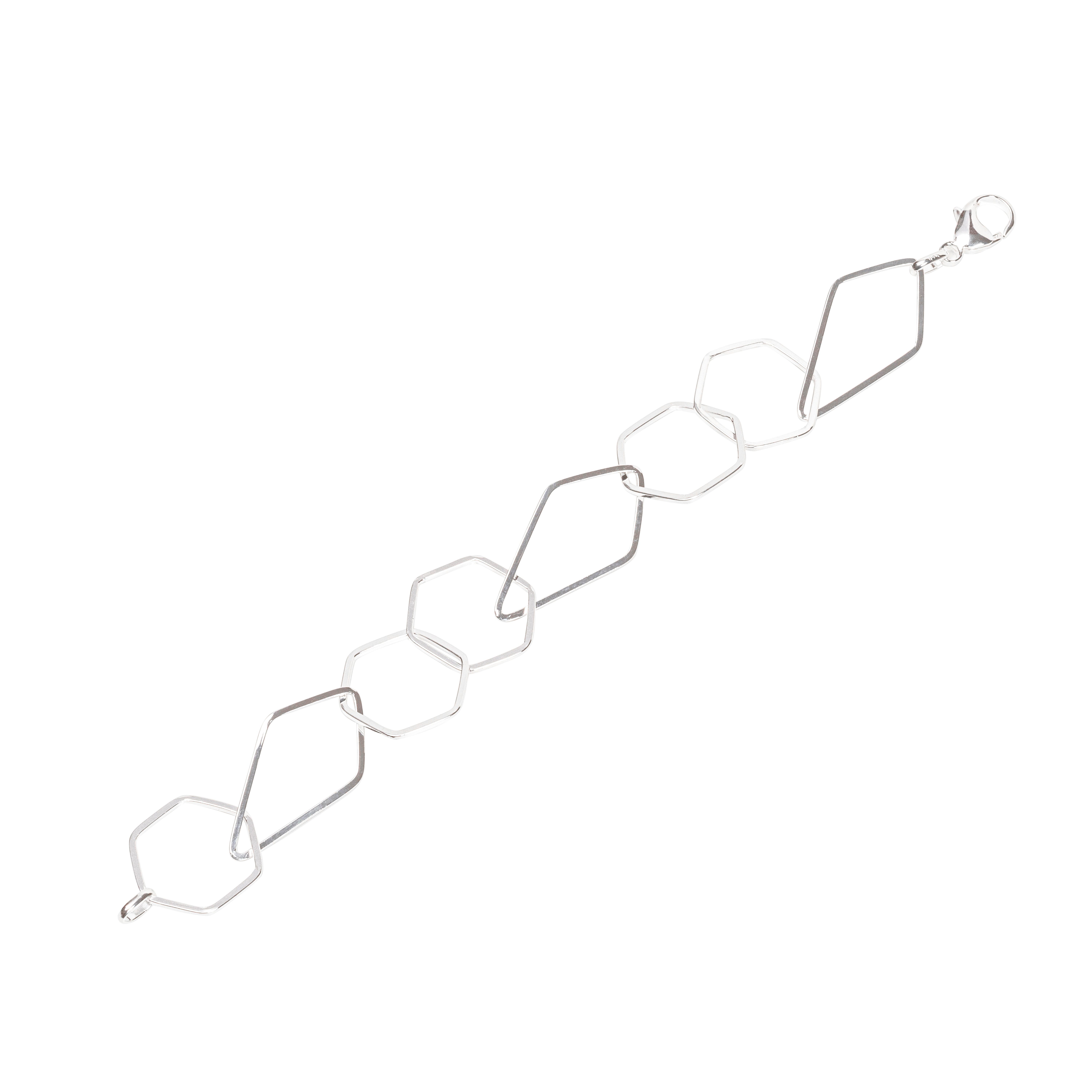 Silberarmband Armband 925 Sterling Silber 21cm LunaKette Damen G
