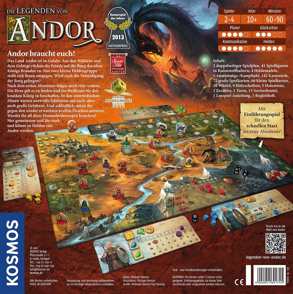 Kosmos Spiel Die Legenden von Andor, Brettspiel, Made in Germany