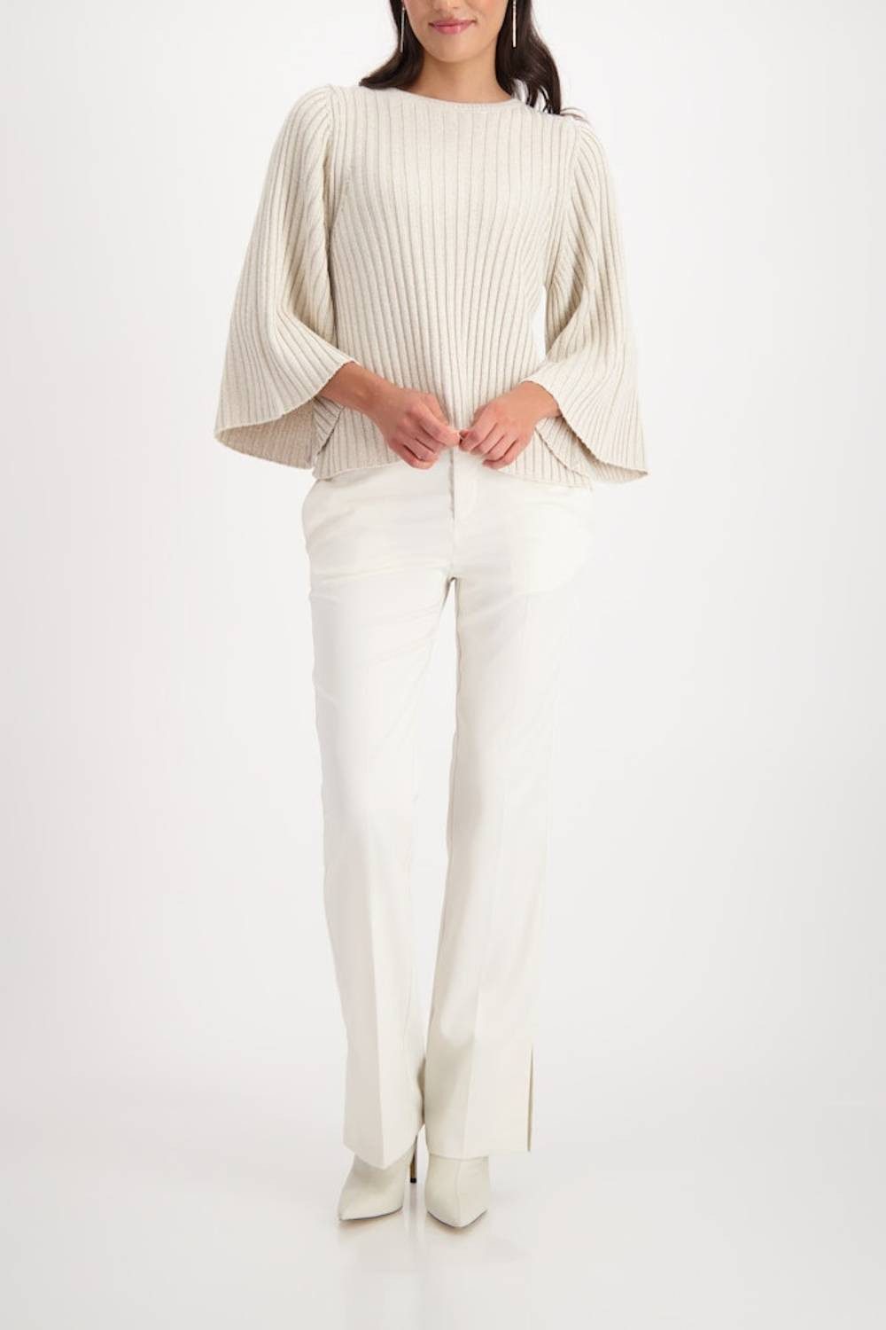 Monari Rundhalspullover 809529 modischer Arm