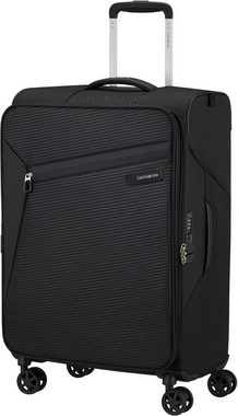 Samsonite Weichgepäck-Trolley Litebeam, black, 66 cm, 4 Rollen, Reisekoffer Aufgabegepäck Trolley mit Volumenerweiterung