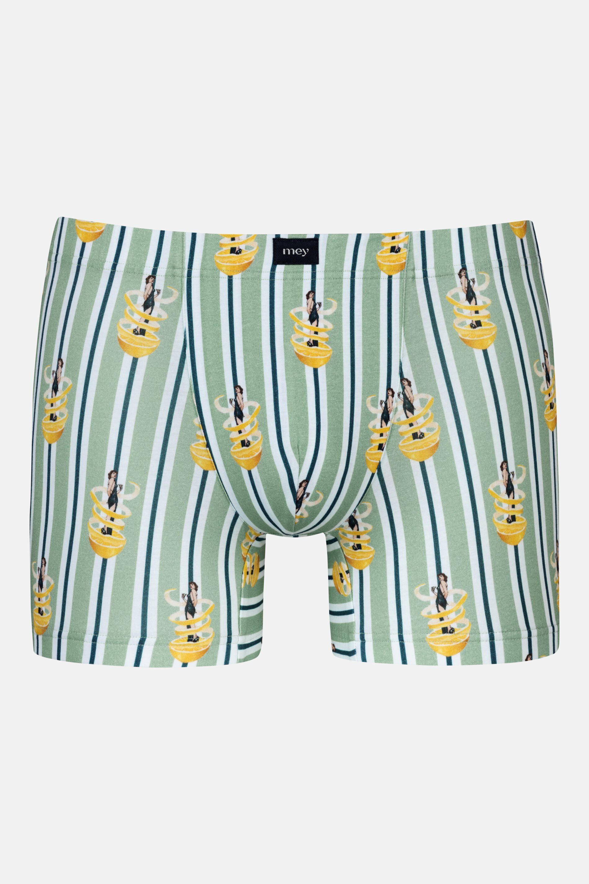 Mey Trunk Mey Long Shorty Serie Fizz & Flavours mit Print (1-St., 1) Moderne Trunks, Gemustert, Atmungsaktiv, Baumwoll-Mix