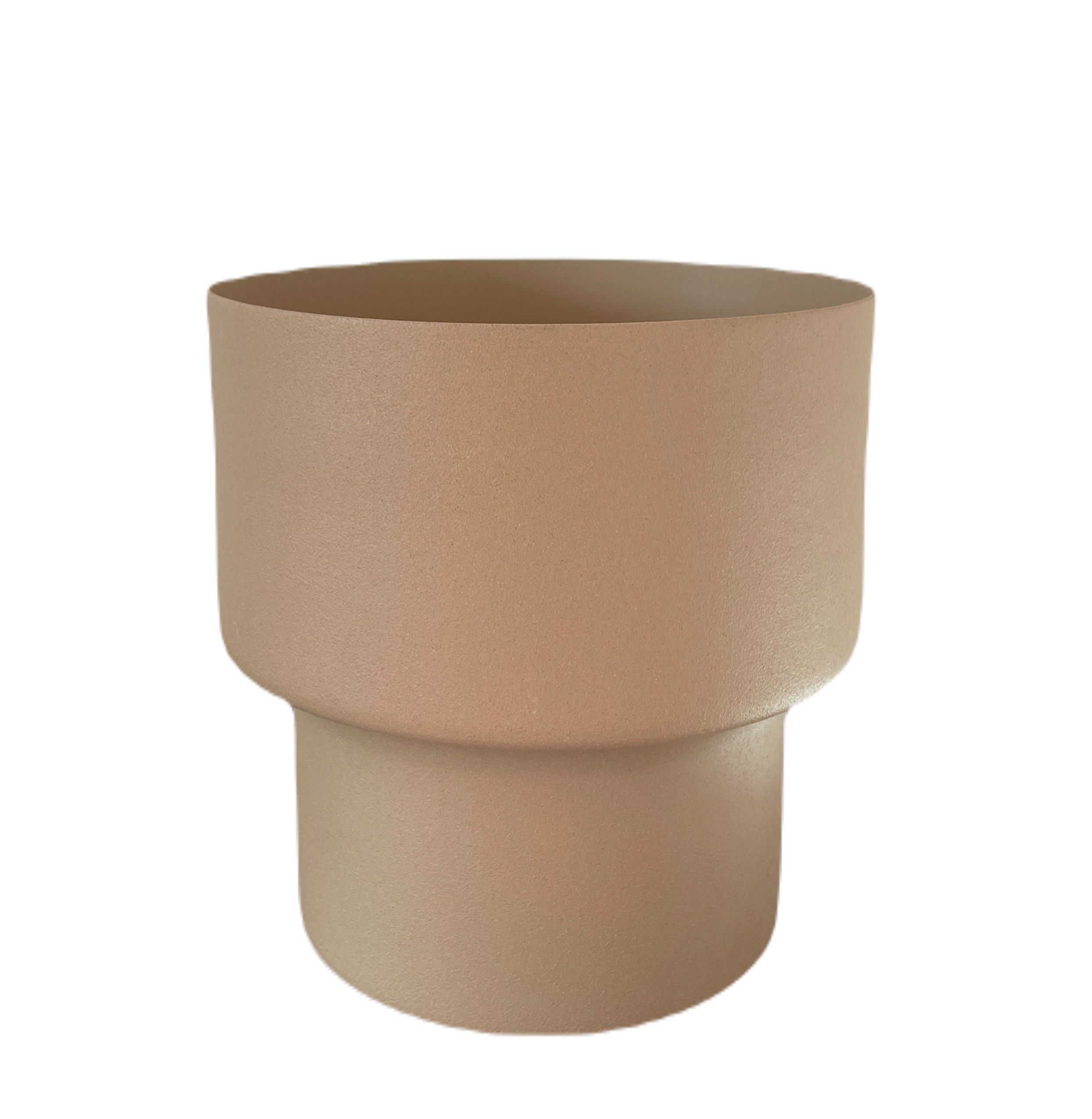 LaLe Living Blumentopf Übertopf Bakir in Sand, Ø13,5x13cm