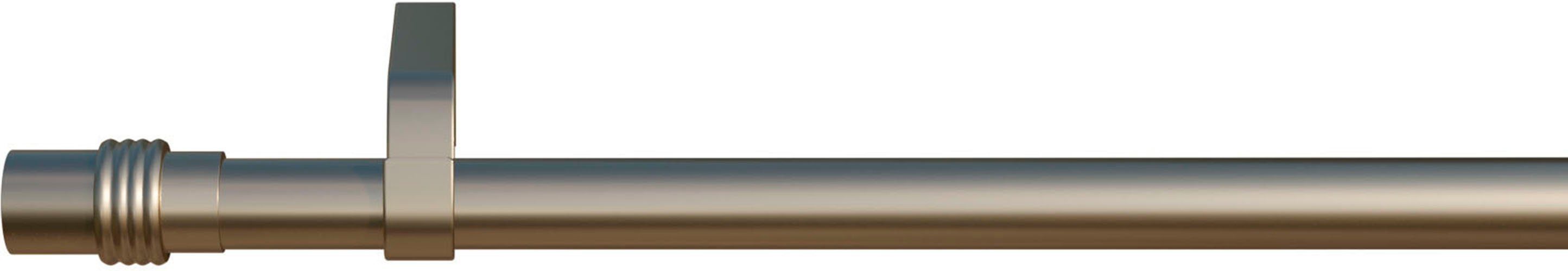 1-läufig, Ø verschraubt, silberfarben mm, 16 Zylinder, mit Wunschmaßlänge, Eisen indeko, Bohren, Gardinenstange