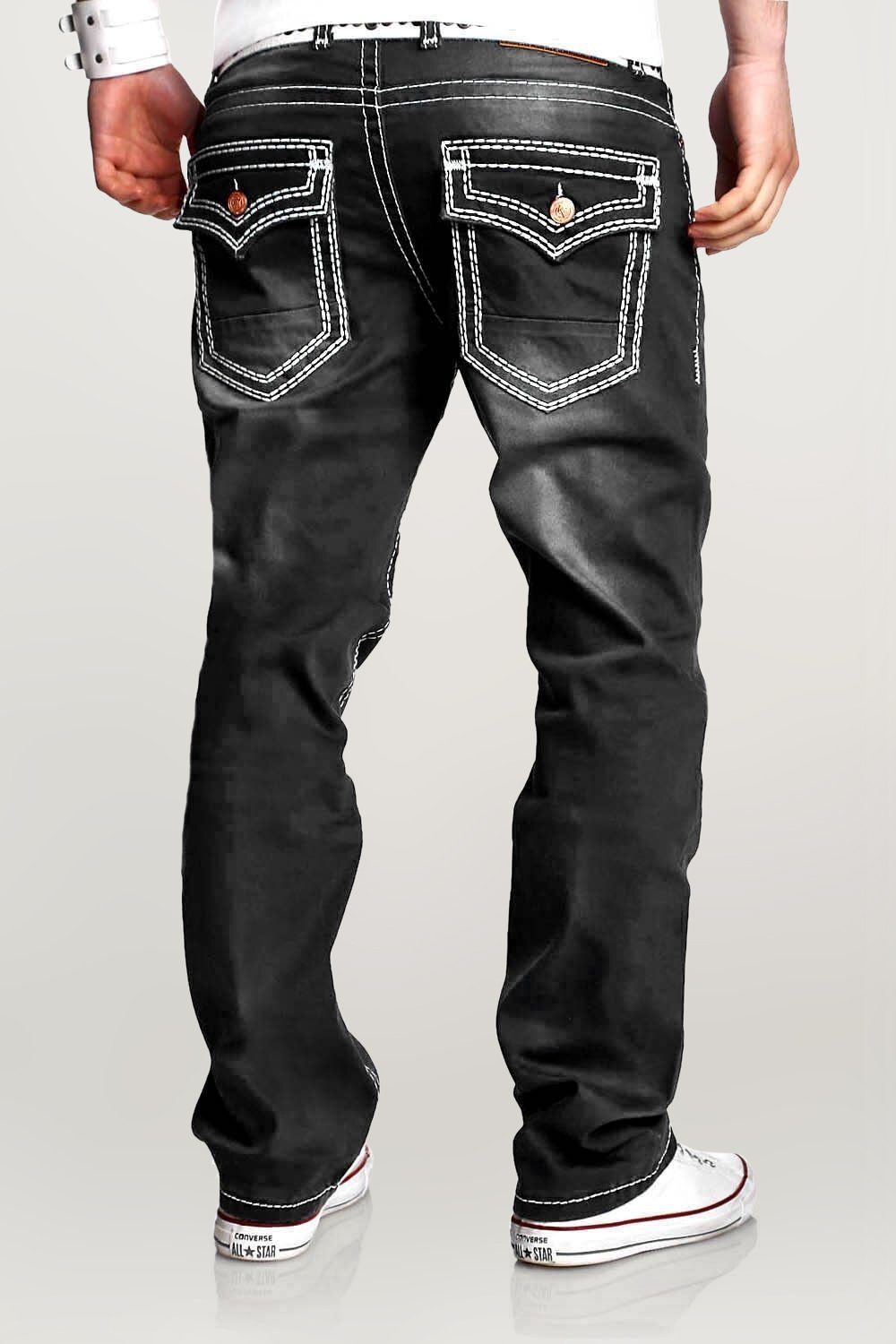 behype Bequeme Jeans Stitch mit dicken Kontrastnähten