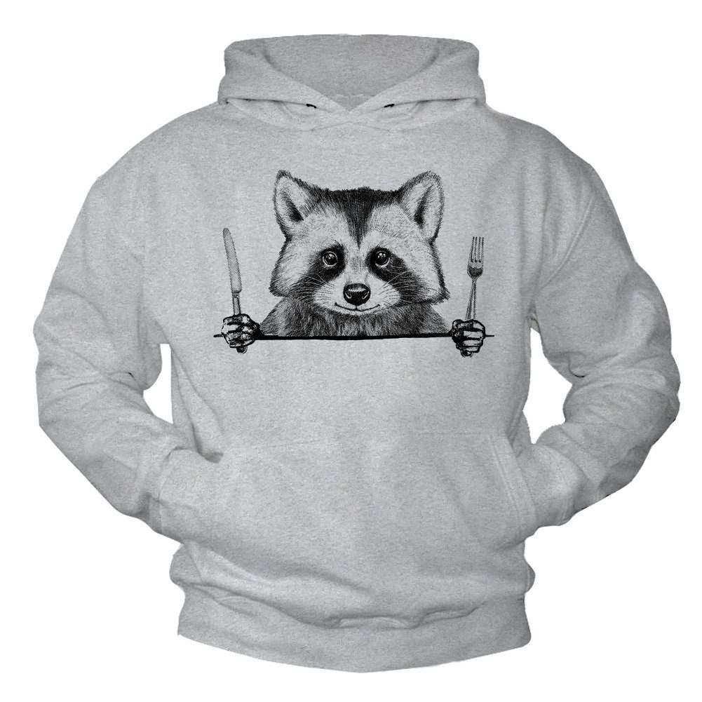 Kapuzenpullover Herren Waschbär Lustige Hoodies Pullover Jungen Pulli Sweatshirt