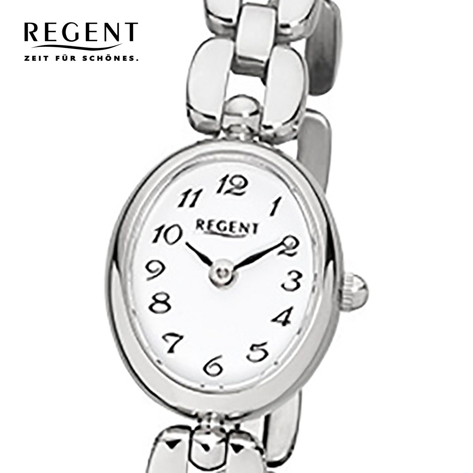 Regent Quarzuhr Regent Damen-Armbanduhr silber Analog F-966, (Analoguhr), D günstig online kaufen