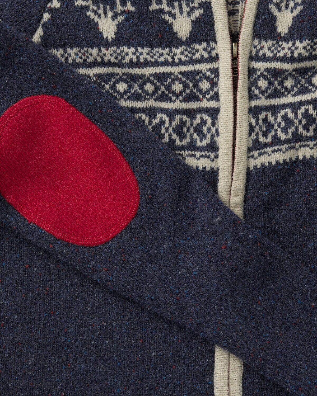 Reitmayer Strickjacke Jacquard-Zipp-Strickjacke