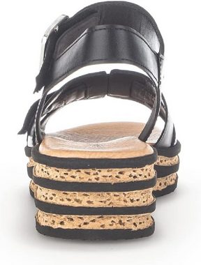 Gabor 24.551 Sandalette aus echtem Leder, mit Klettverschluss