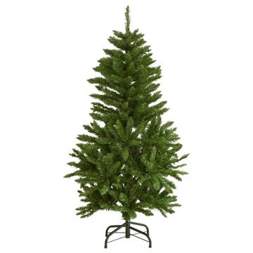 vidaXL LED Baum Künstlicher Weihnachtsbaum Klappbar 150 LEDs & Kugeln 120 cm