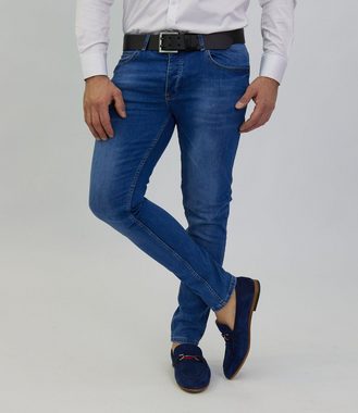 Denim House Skinny-fit-Jeans Basic Übergrößen Jeans mit schöner Waschung Blau 3867 W38/L34