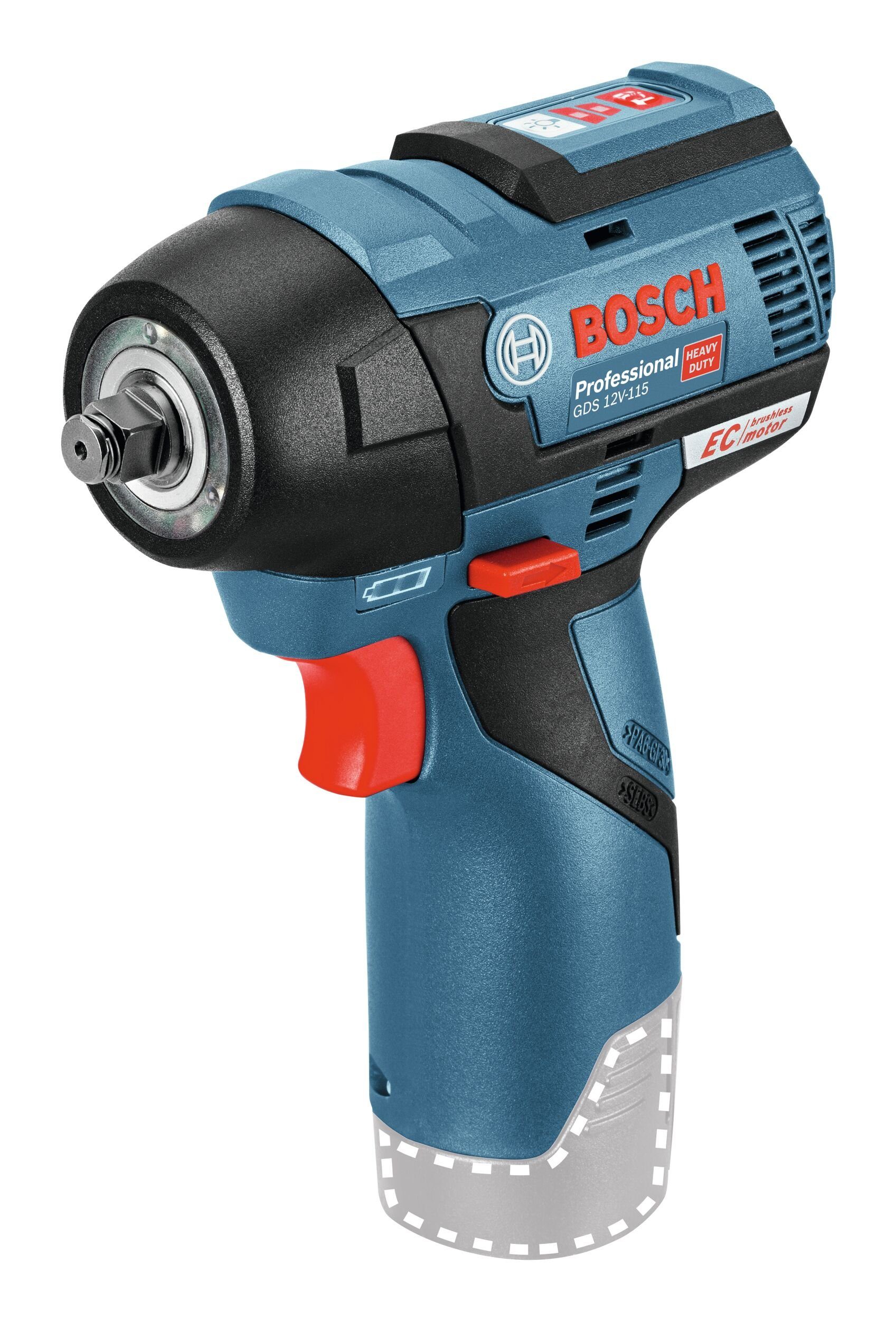 Bosch Professional Akku-Schlagschrauber GDS 12V-115, 115 Nm, Drehschlagschrauber Ohne Akku - im Karton