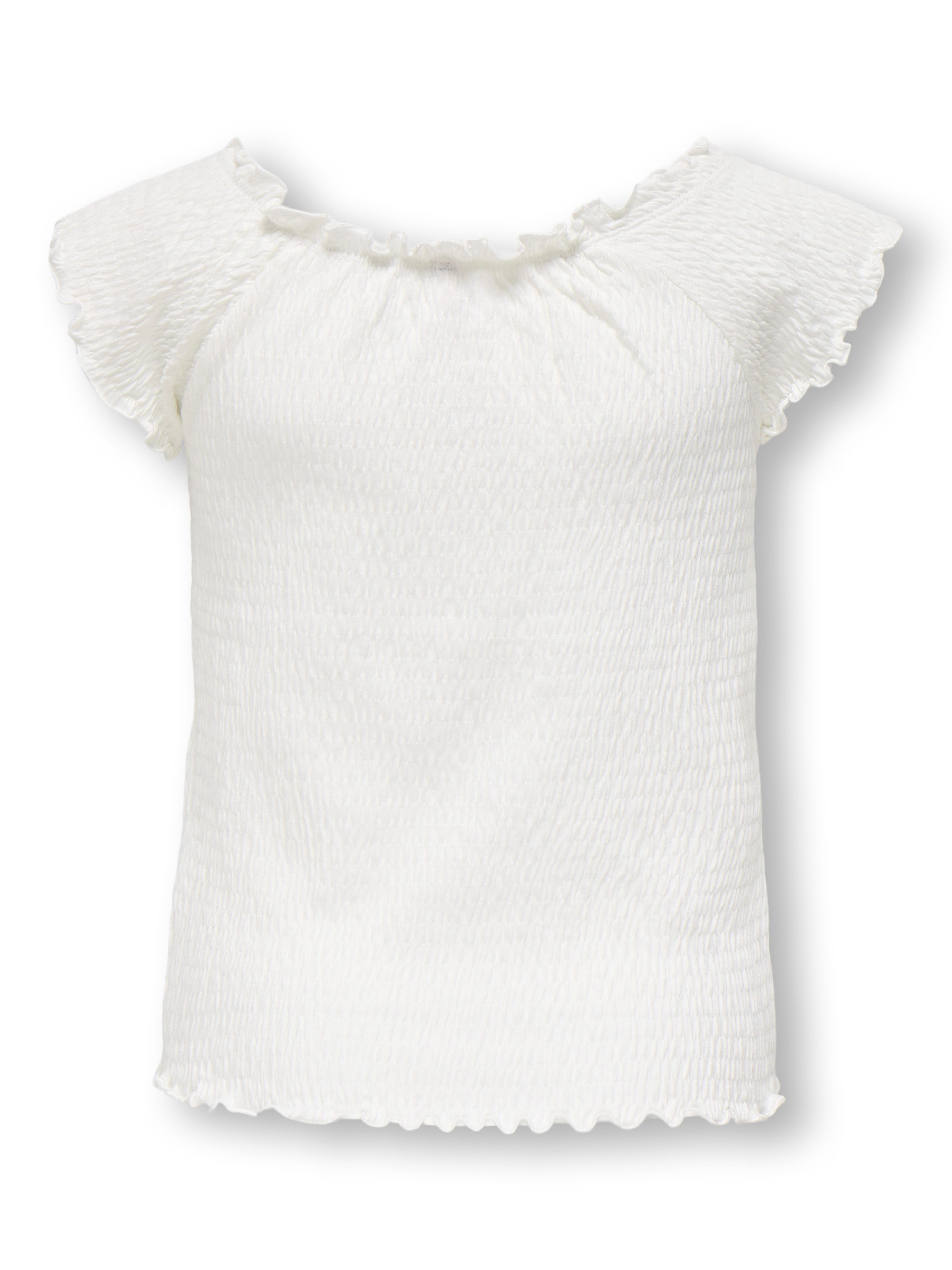 KIDS ONLY Carmenshirt KOGJOJO LIFE SS TOP JRS mit gewellten Kanten