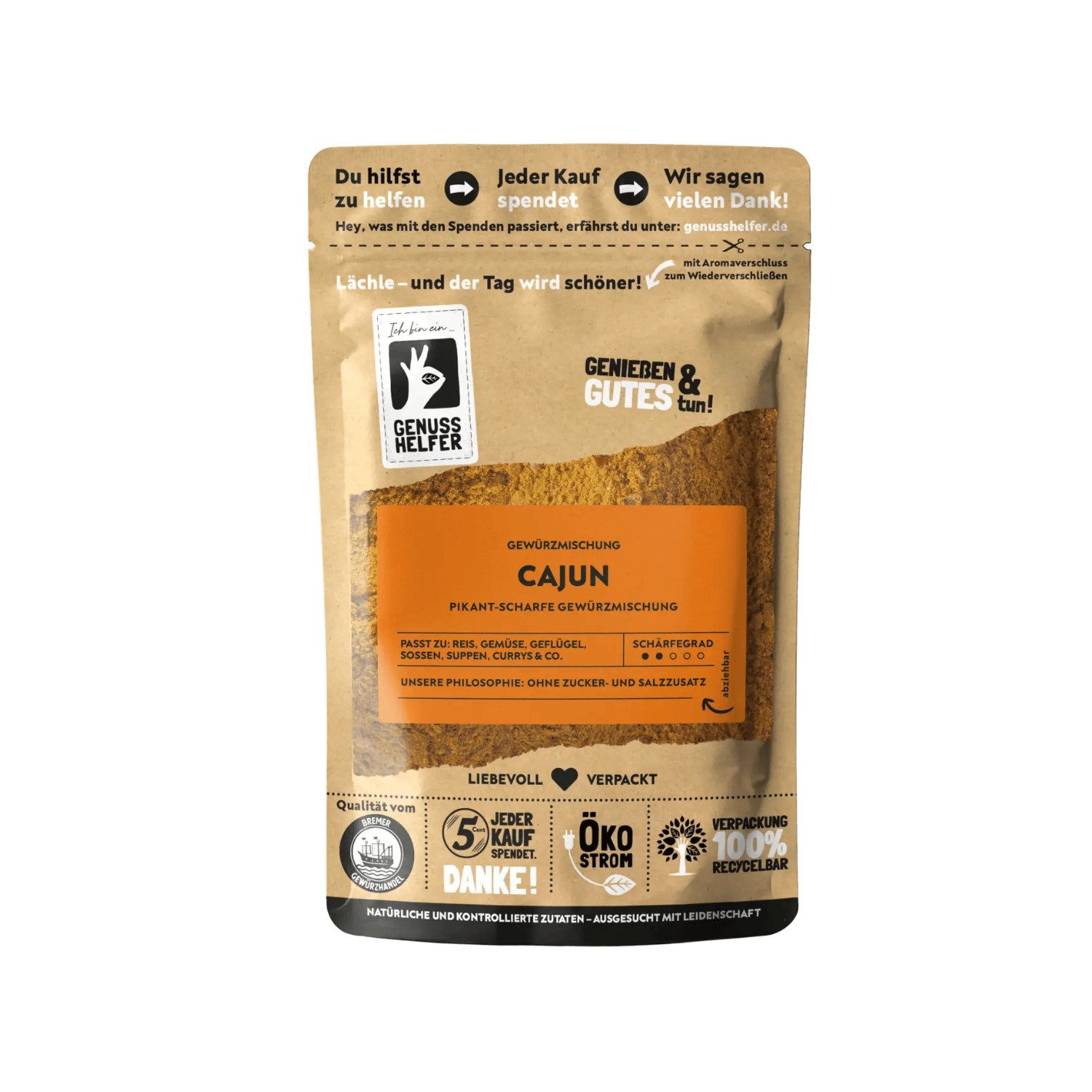 Bremer Gewürzhandel Gewürz Cajun Gewürzmischung, gemahlen, 100 g
