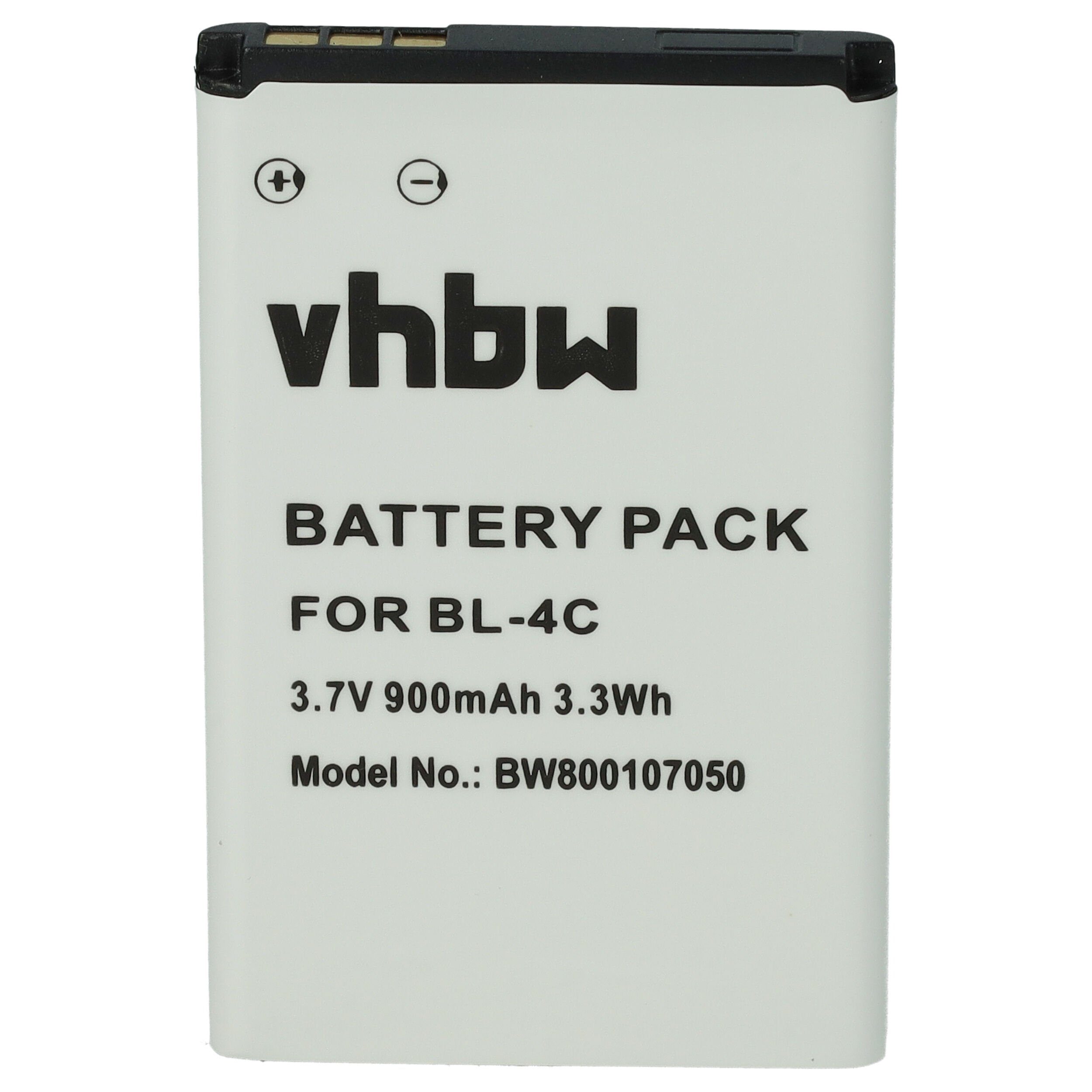 vhbw kompatibel mit Swissvoice BBM 620 Smartphone-Akku Li-Ion 900 mAh (3,7 V)