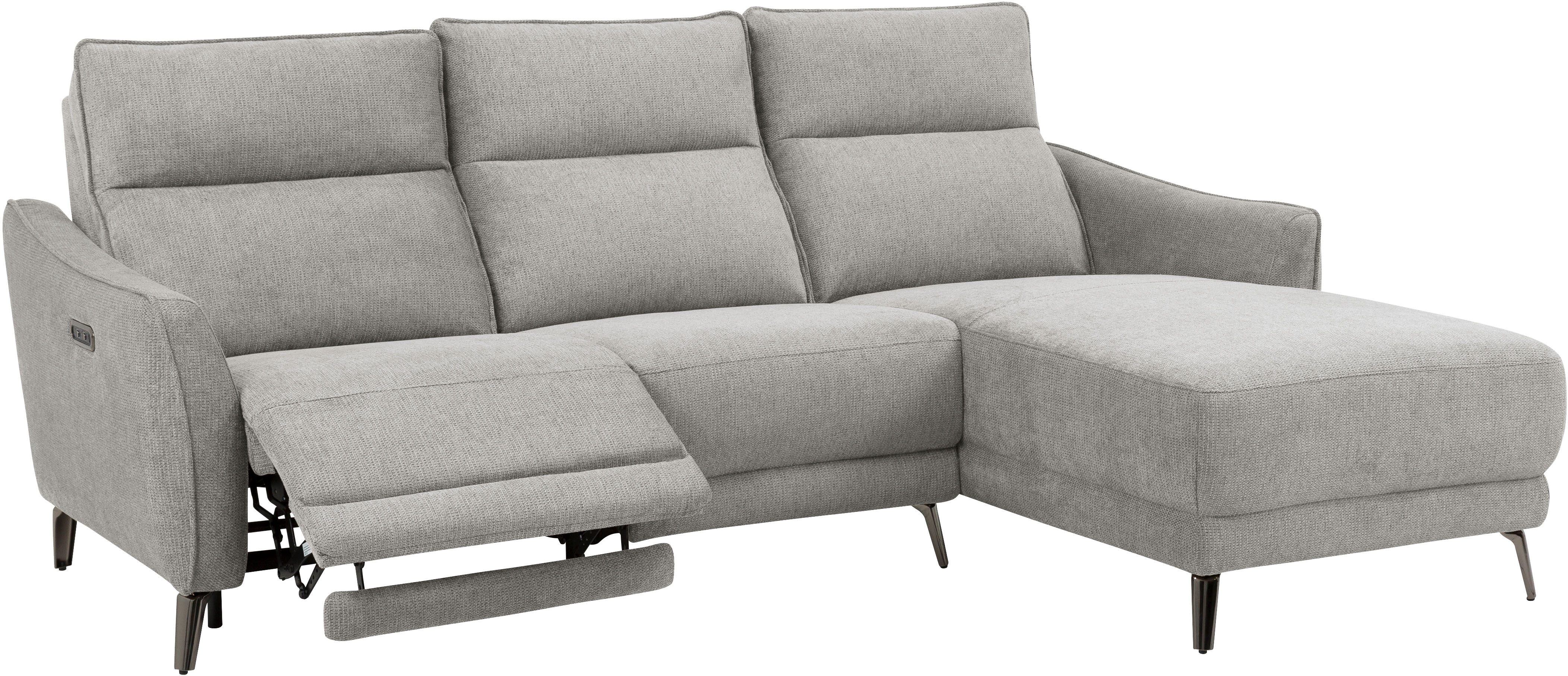 INOSIGN Ecksofa TAYLER 3-Sitzer, L-Form (Breite 239cm), elektr. Relaxfunkti günstig online kaufen