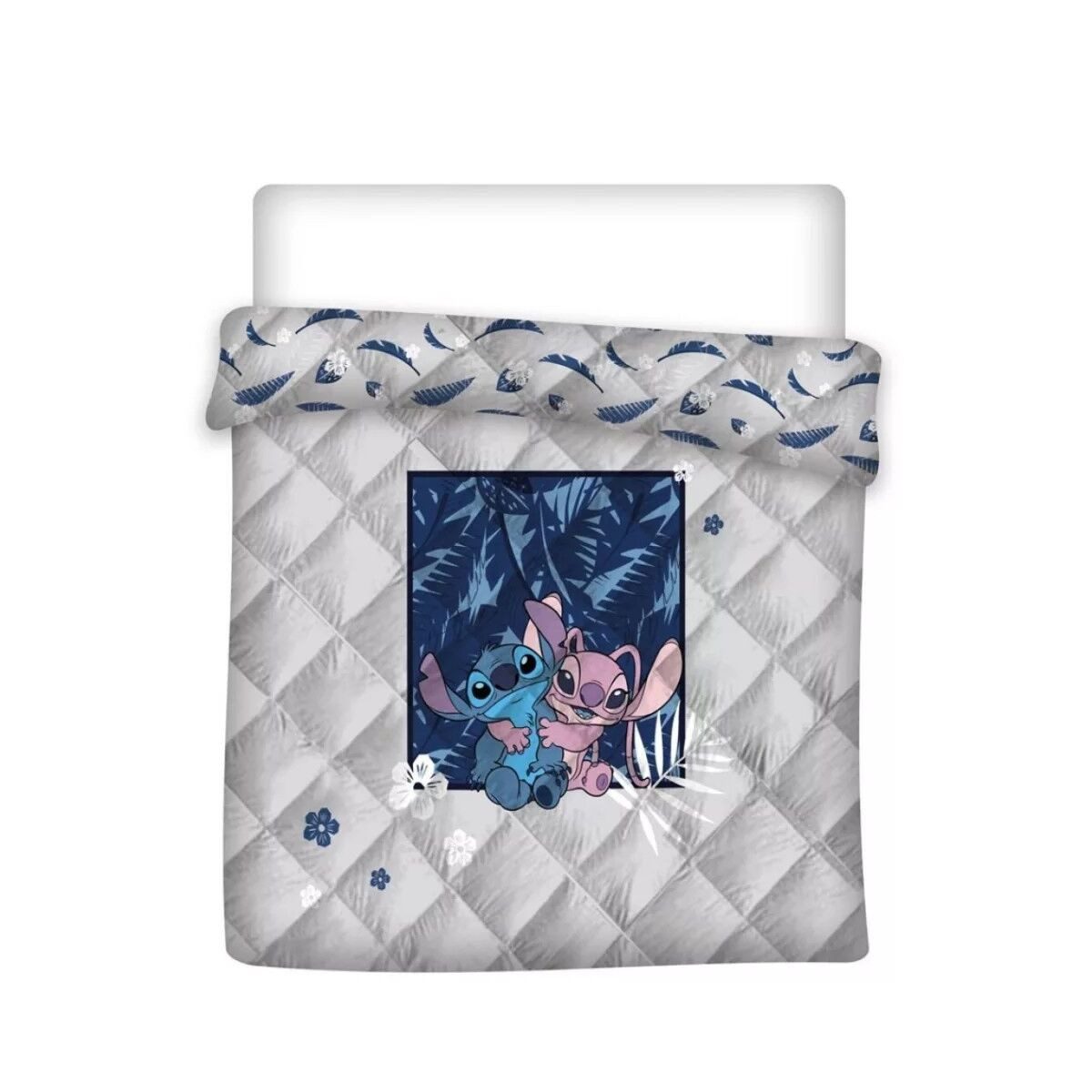 Wohndecke Disney Lilo und Stitch gesteppte Bettdecke, Steppdecke, Disney, Geschenkidee für Mädchen und Jungen