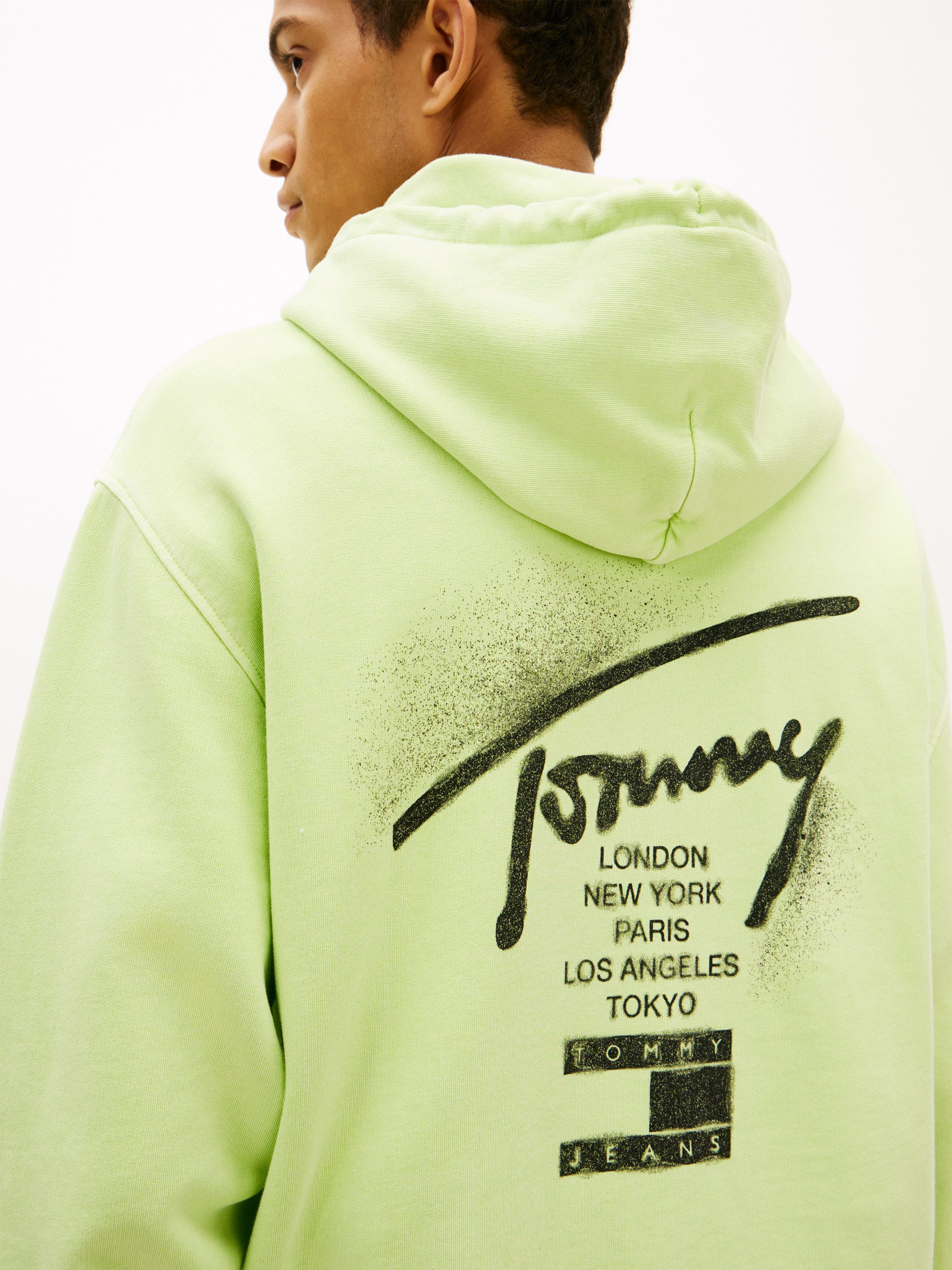 Tommy Jeans Kapuzensweatshirt TJM RELAXED NEON SIGN Relaxed fit mit Kapuze