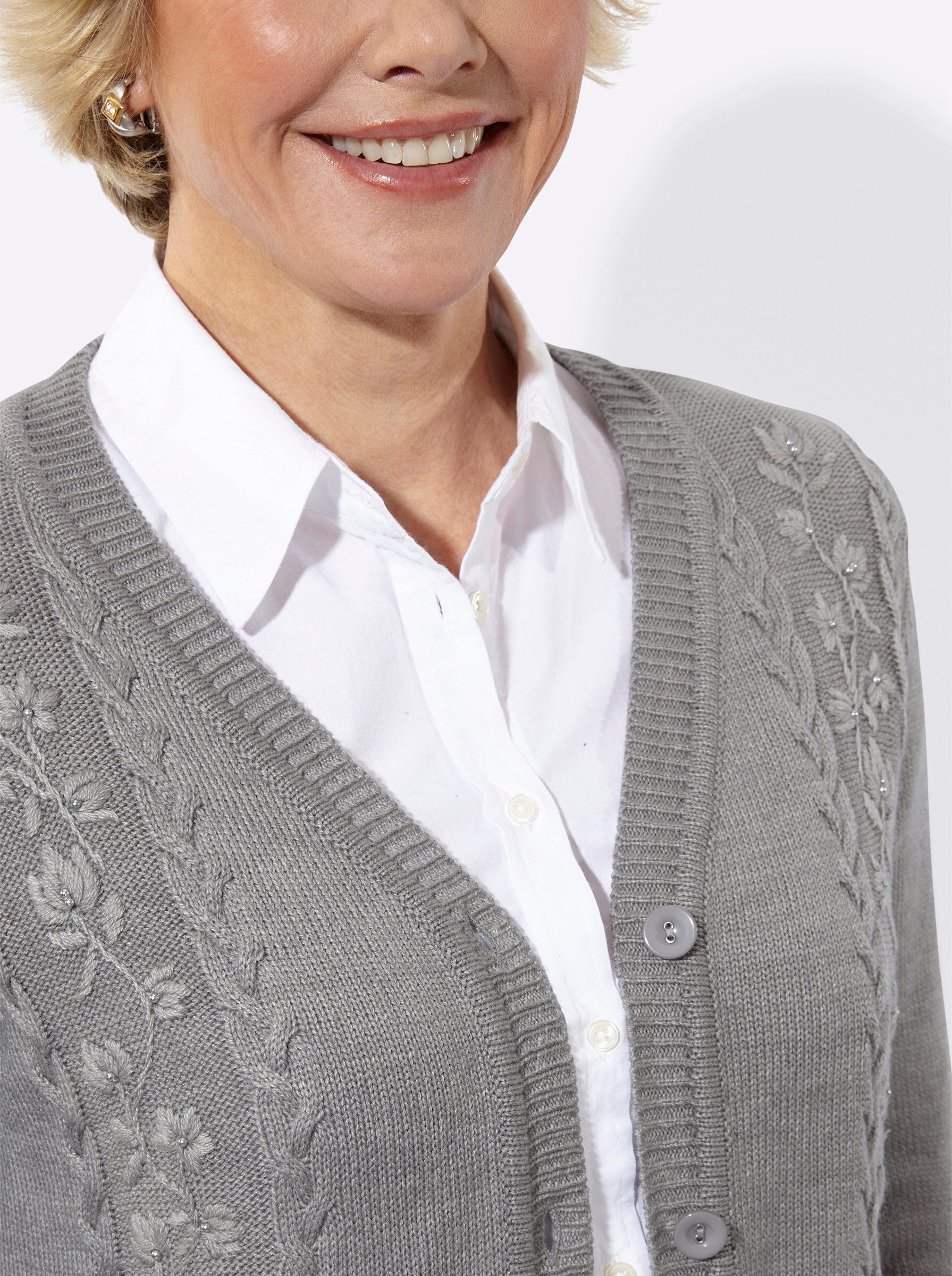 Witt Strickjacke Strickjacke Langarm Jersey