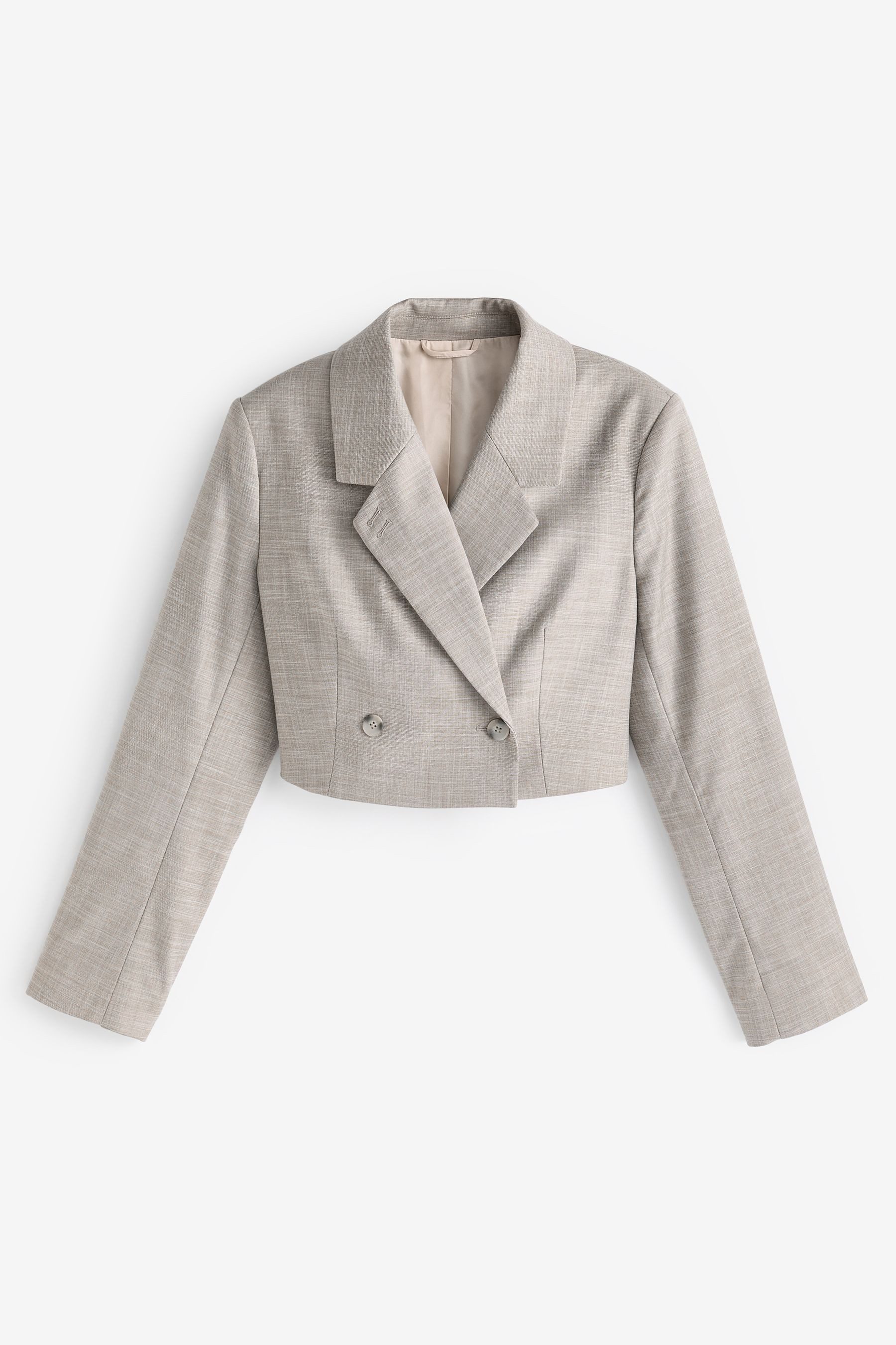 Next Kurzblazer Verkürzter, schraffierter Blazer (1-tlg) günstig online kaufen