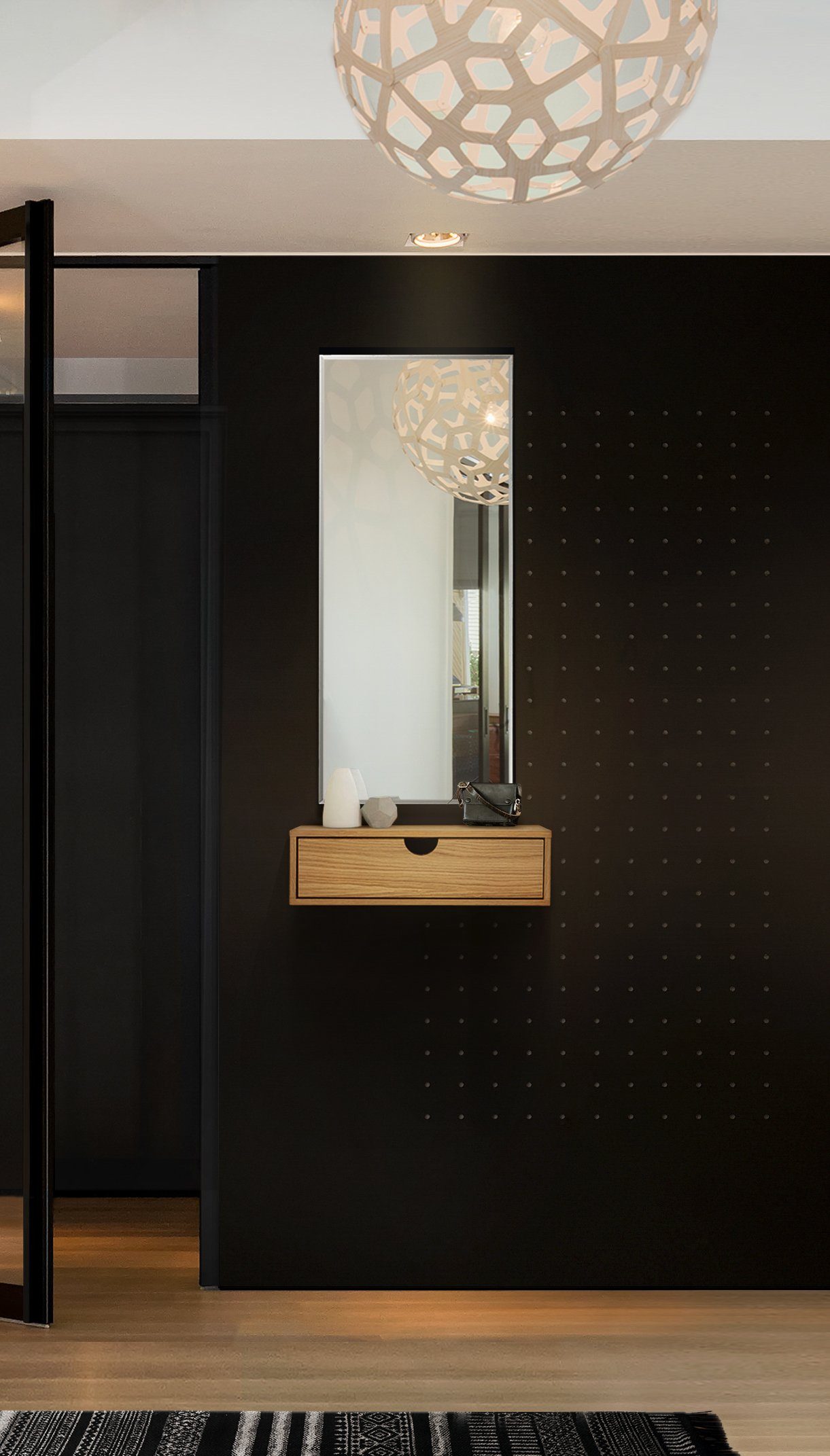 Woodman Nachttisch Farsta, Beistelltisch, Ablage mit Schublade, Holzfurnier günstig online kaufen