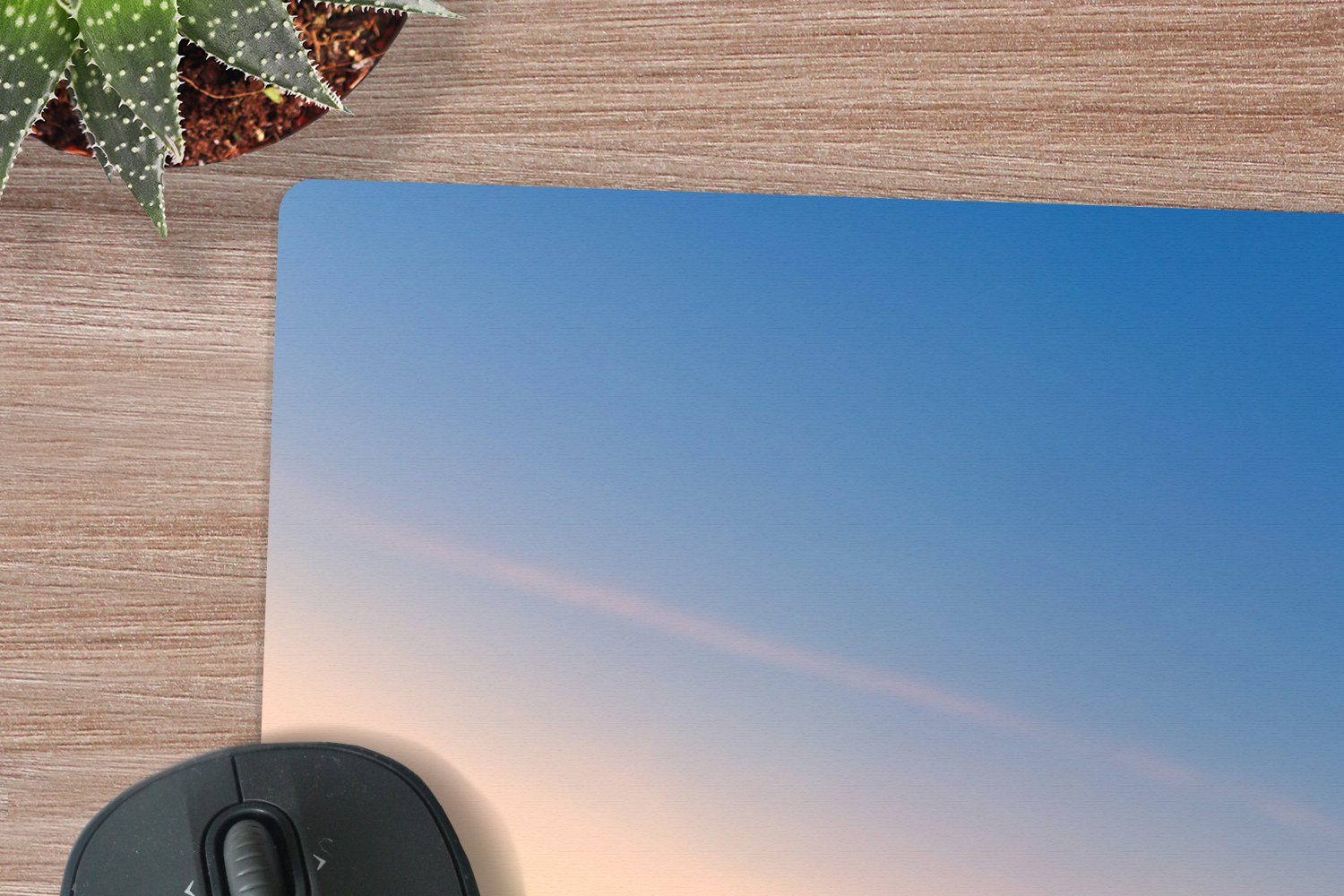 MuchoWow Mauspad Italien - Sonnenuntergang - See (1-St), Mousepad XXL für Tastatur und Maus, Gaming Setup, Desk Mat, 120x80 cm