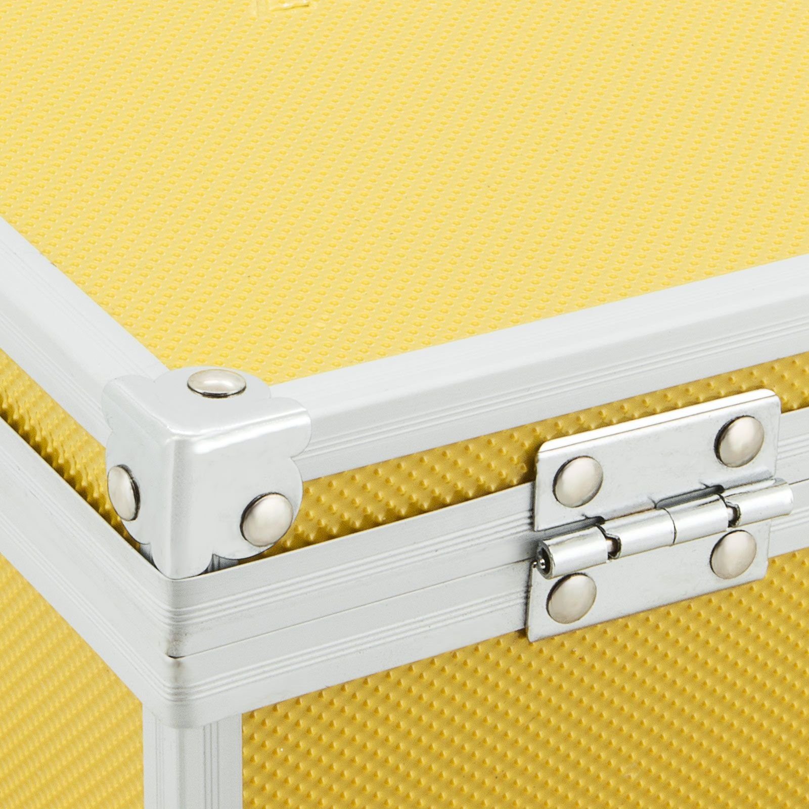 ECI Tools Werkzeugkoffer Aluminium Koffer Gelb Box mit Schaumstoffeinlage 560026