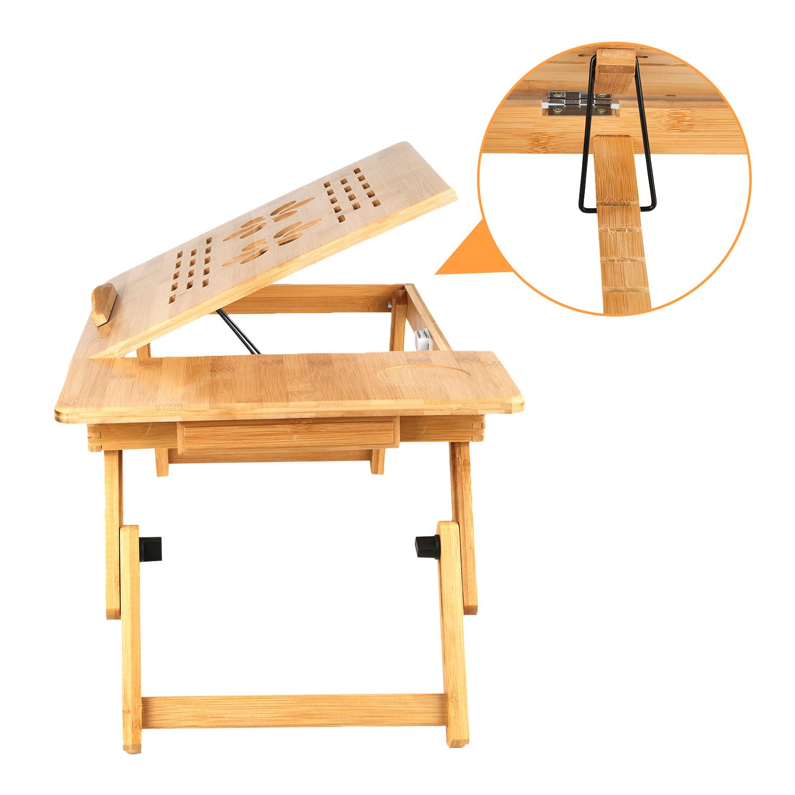 JEOBEST Laptoptisch Betttablett Bambus mit Lüftungslöchern, für Bett, Sofa, günstig online kaufen