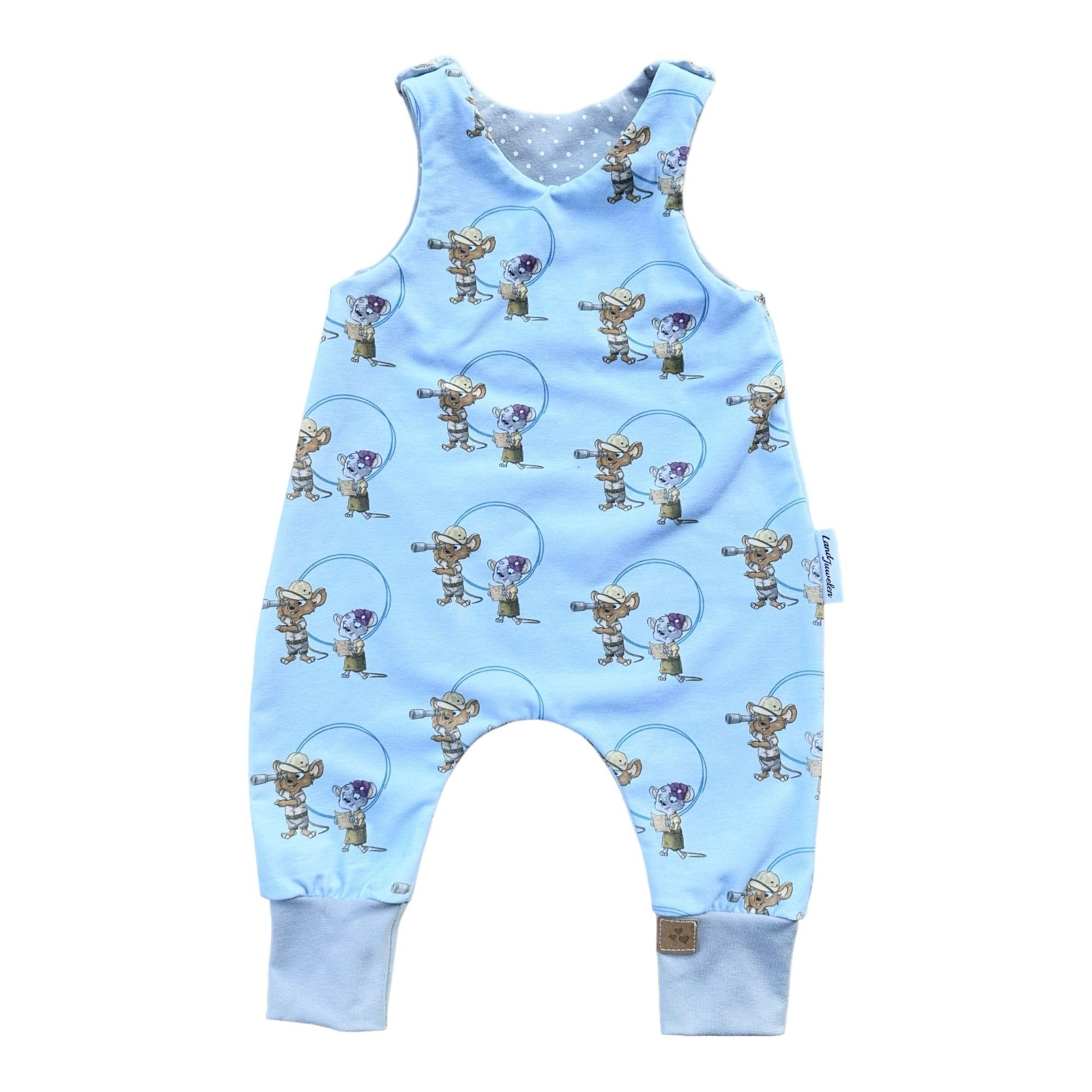 Land-Juwelen Strampler Bademeusel hellblau