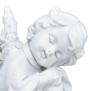 GOOLOO Engelfigur Engelfigur Engels Statue 6cm aus Resin für Desktop-Dekoration weiß, Anwendbarer Anlass: Zuhause, Party, Weihnachten