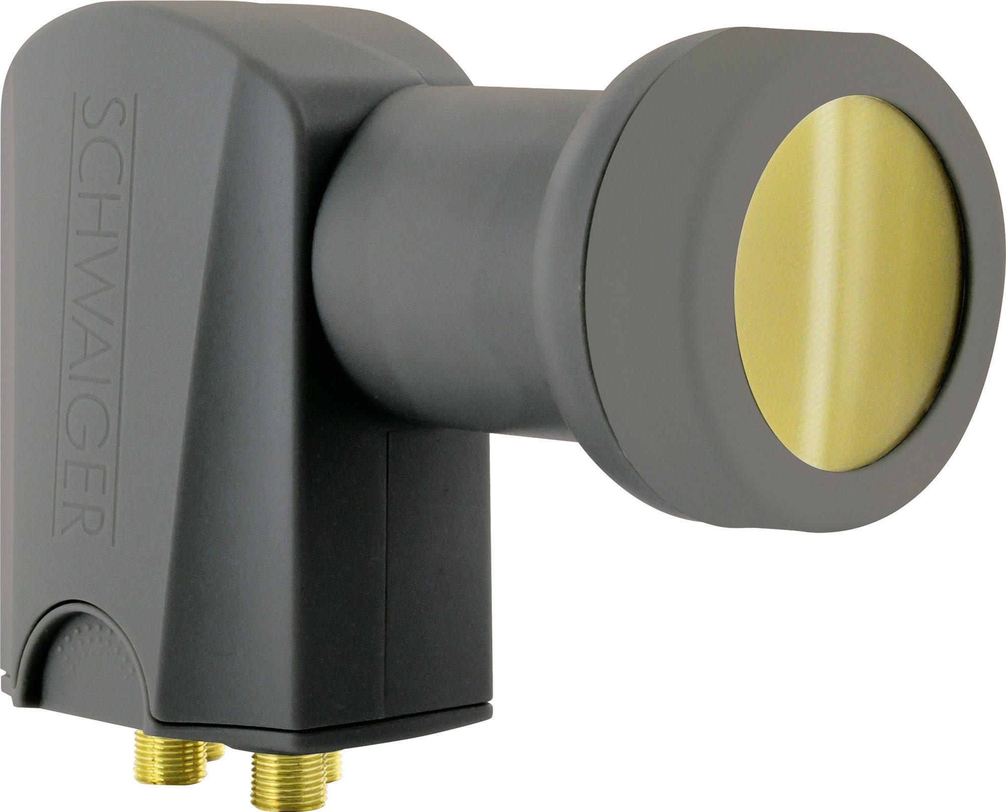 Schwaiger 714401 Universal-Quattro-LNB (für 4 Teilnehmer, herausziehbare Wetterschutzabdeckung, anthrazit)