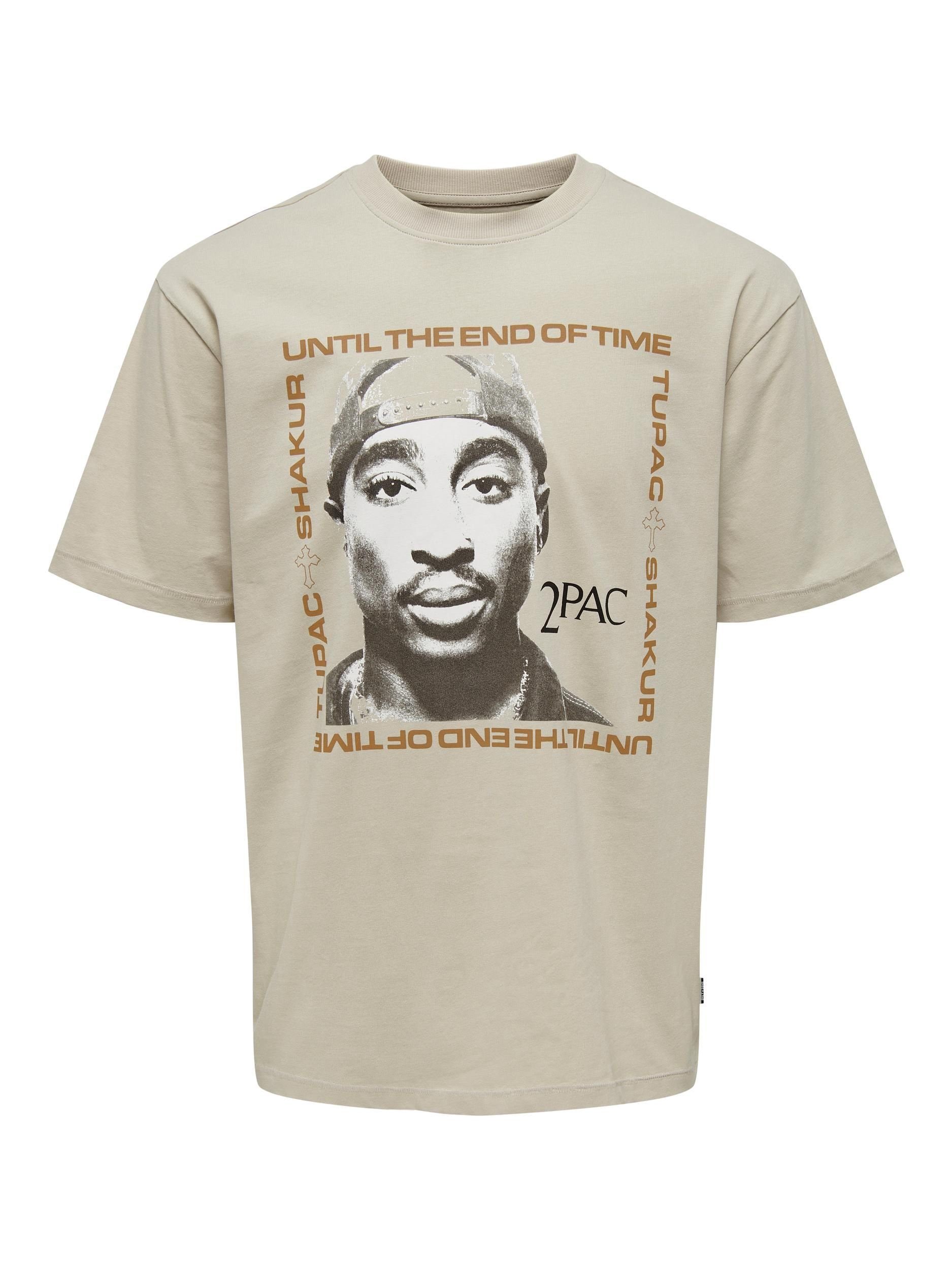 ONLY & SONS T-Shirt - Tupac - Shirt kurzarm oversize ONSTUPAC RLX