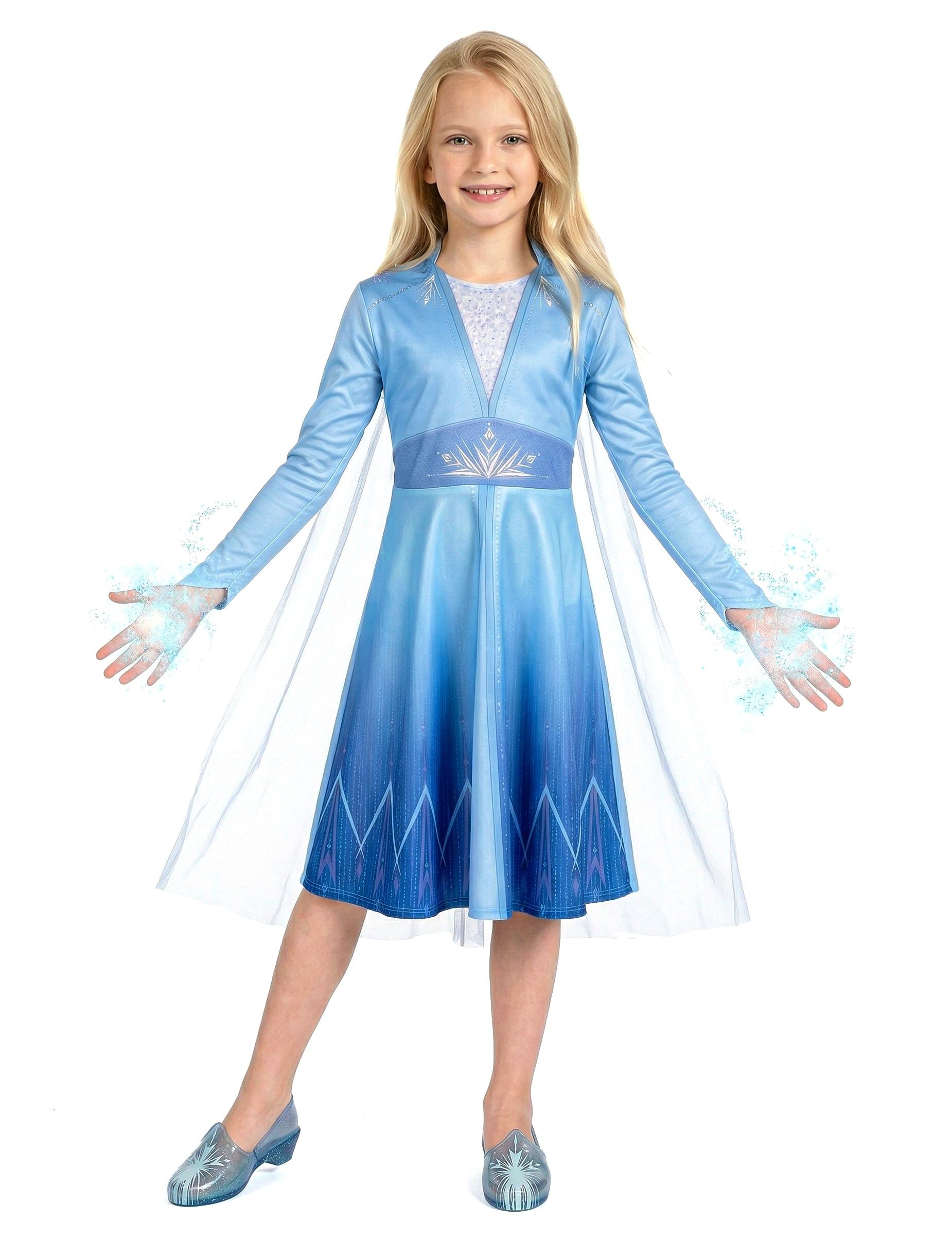 Disguise Kostüm Elsa Kostüm für Mädchen Blau-Lila