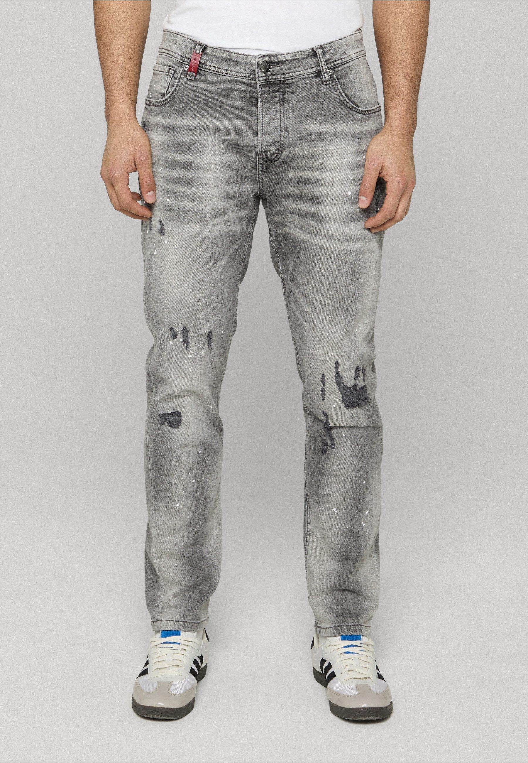 2Y Premium Bequeme Jeans 2Y Premium CARLOS DESTROYED SLIM FIT JEANS – Bild 3 von 4