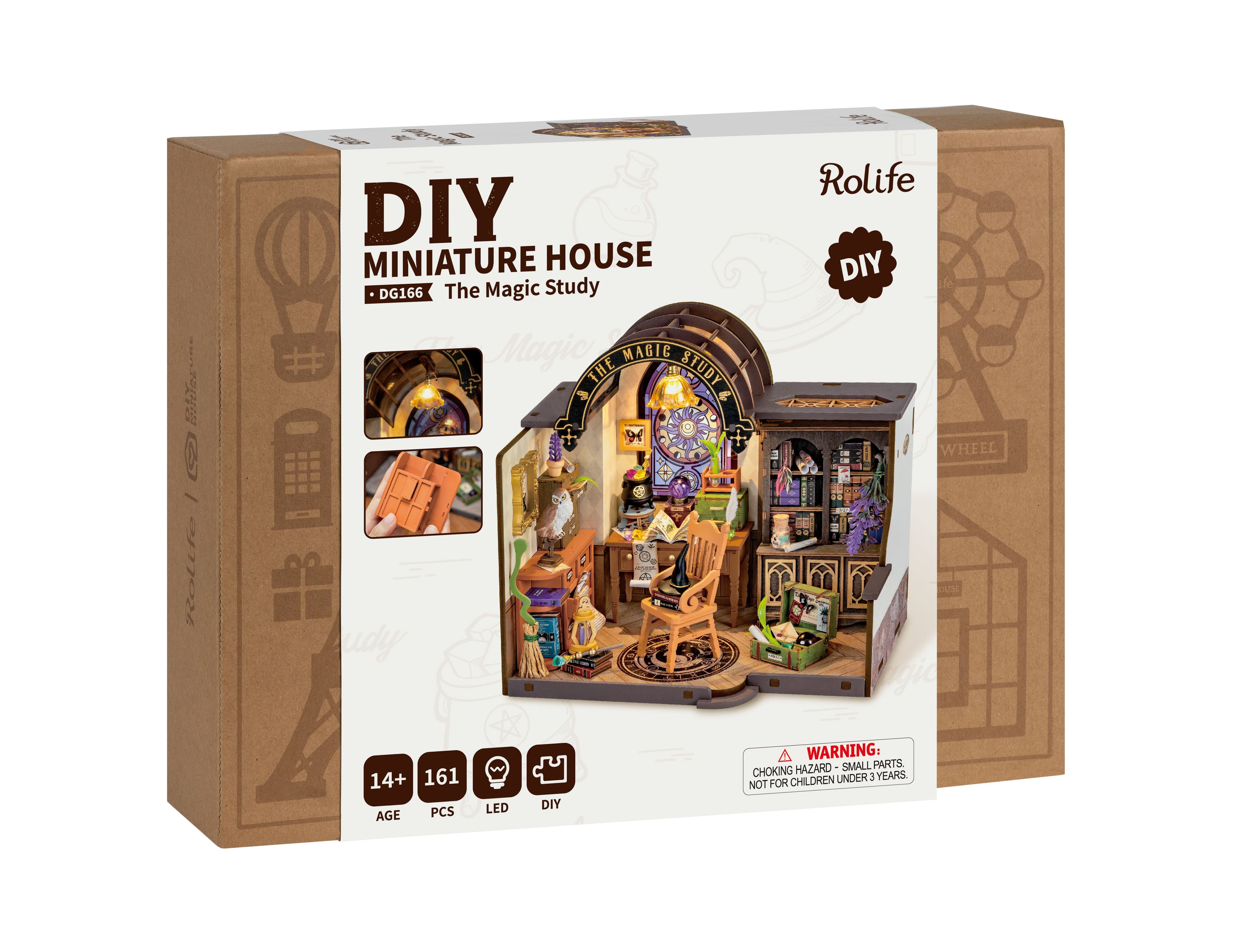 ROLIFE 3D-Puzzle Robotime DG166 DIY House The Magic Study, 235 Puzzleteile