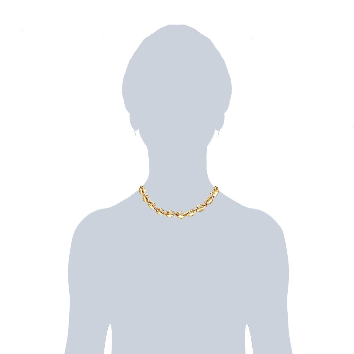 Lulu & Jane Collier Muschel gelbgold günstig online kaufen