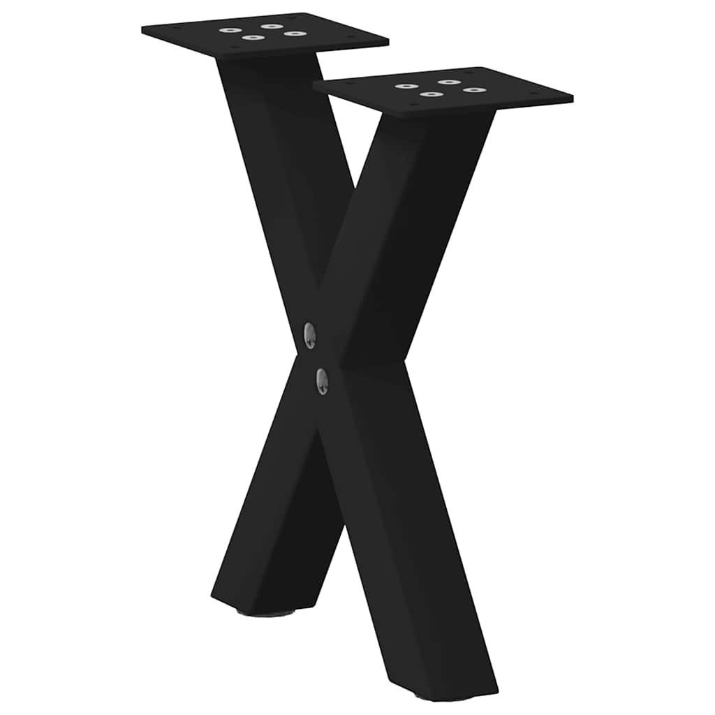vidaXL Tischbein Couchtischbeine X-Form 2 Stk. günstig online kaufen