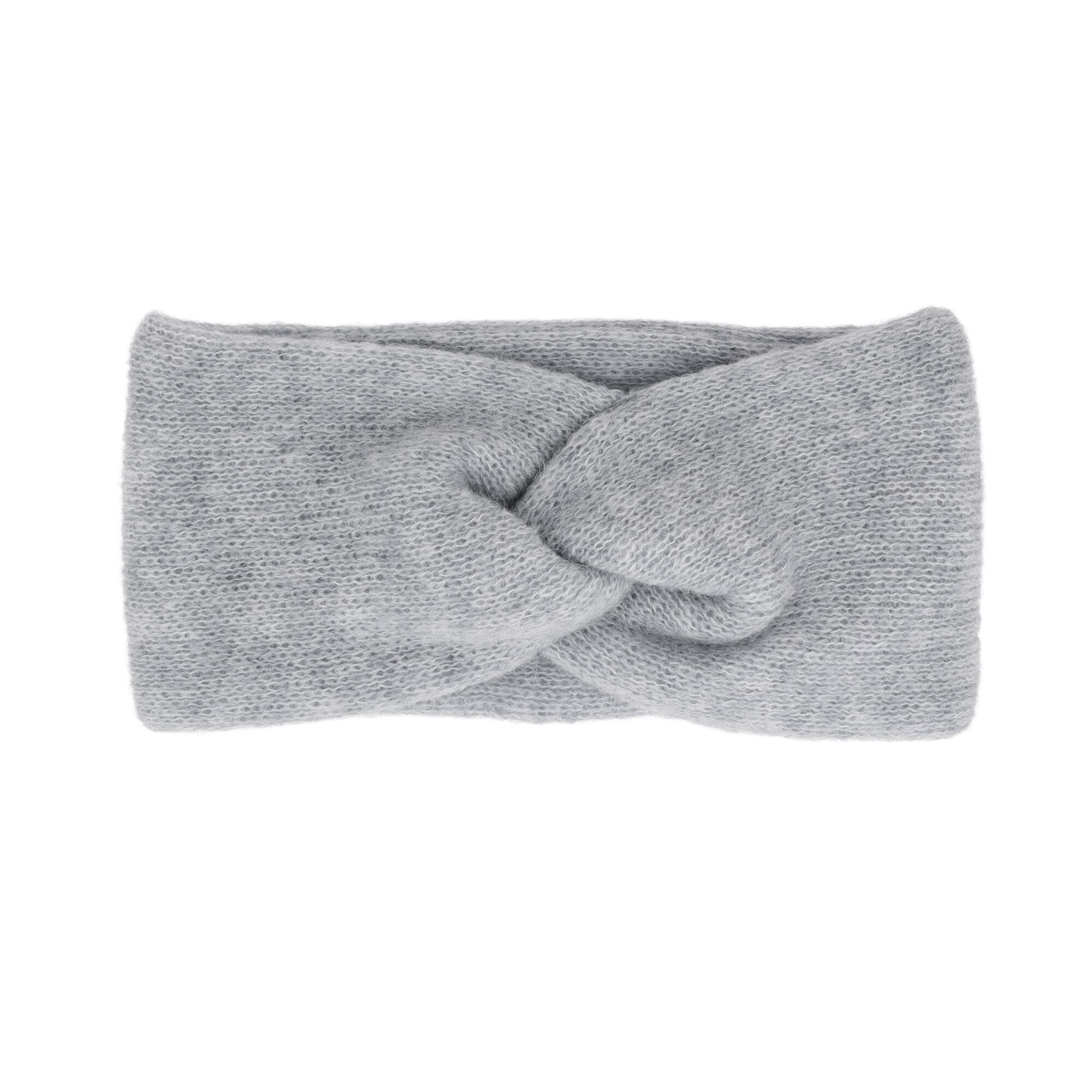 CAPO Stirnband Strickstirnband mit Knoten doppelt, Alpakamix (1-St)