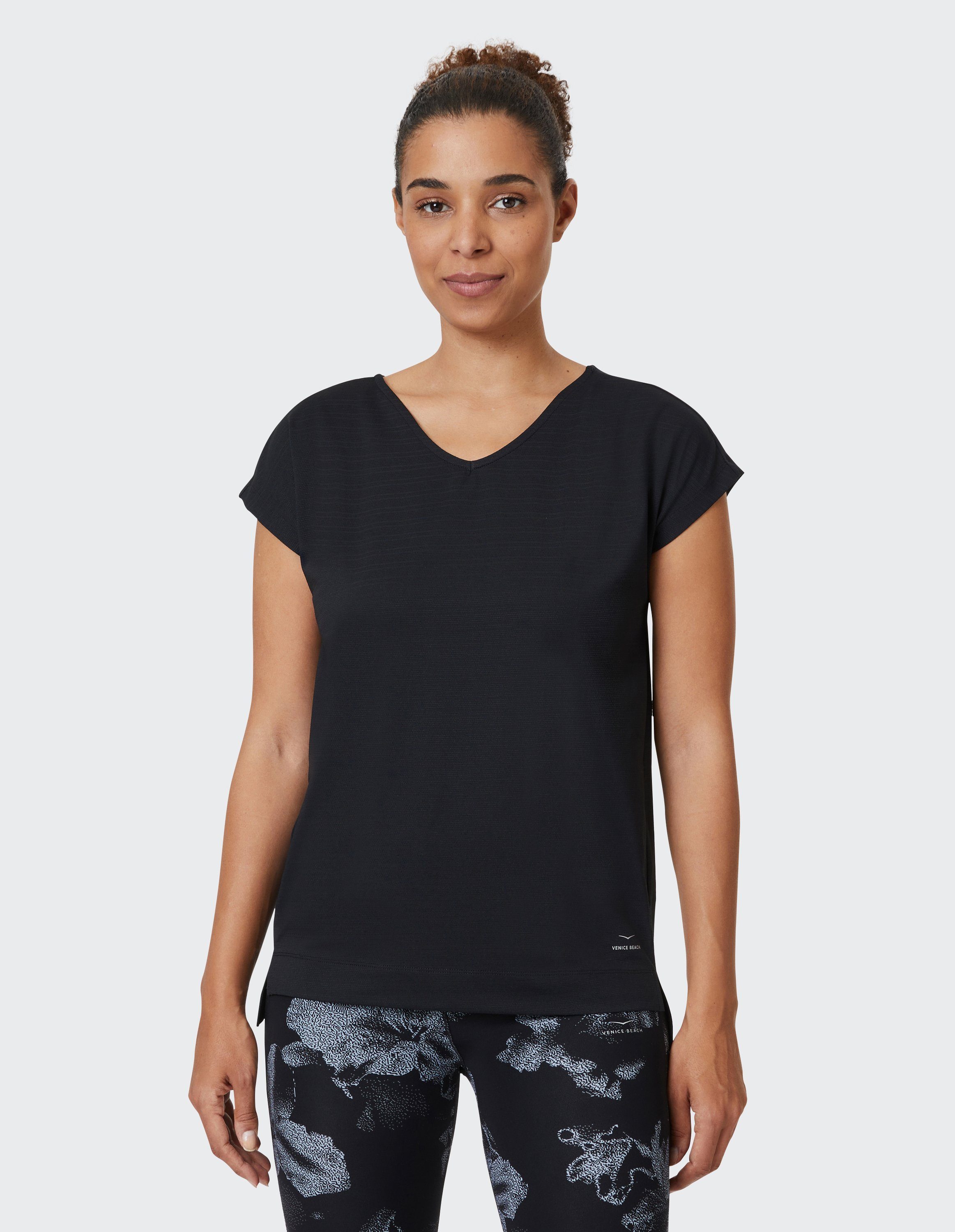 Beach T-Shirt black T-Shirt VB Venice Ennaly