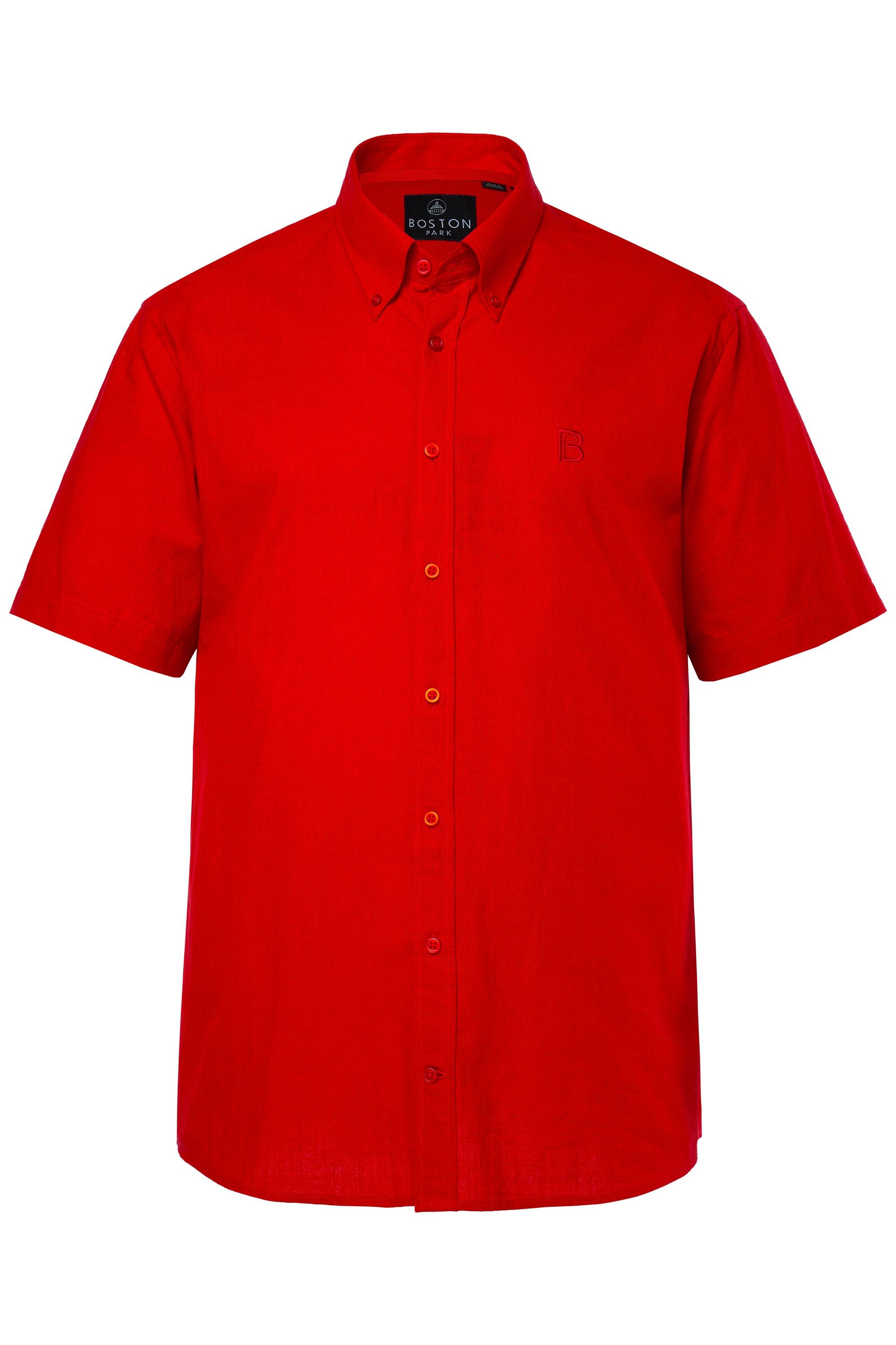 Boston Park Kurzarmhemd Boston Park Leinenoptik-Hemd Halbarm Comfort Fit günstig online kaufen