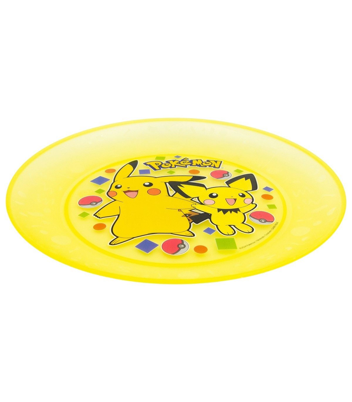 POKÉMON Teller Kinder Teller Set 4 teilig geeignet für Mikrowelle und Spülmaschine, (4 St)
