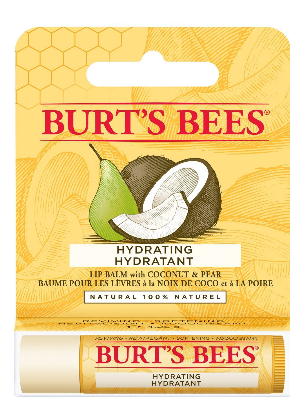 BURT'S BEES Lippenbalsam Pear, Coconut Blister Lip g & 4,25 Balm