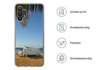 MuchoWow Handyhülle Strand - Bus - Surfen, Handyhülle Samsung Galaxy A32 5G, Smartphone-Bumper, Print, Handy