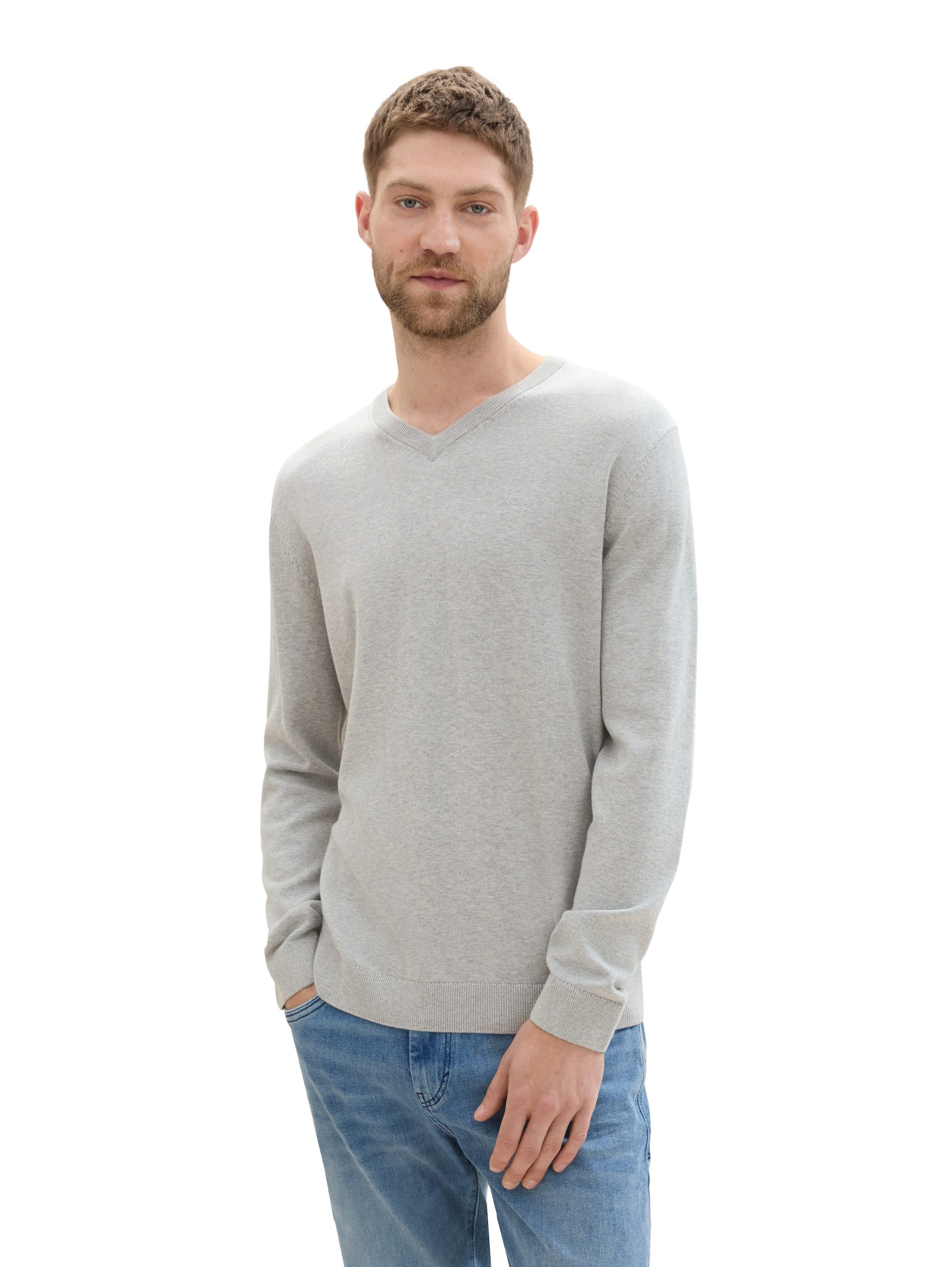 V-Ausschnitt-Pullover