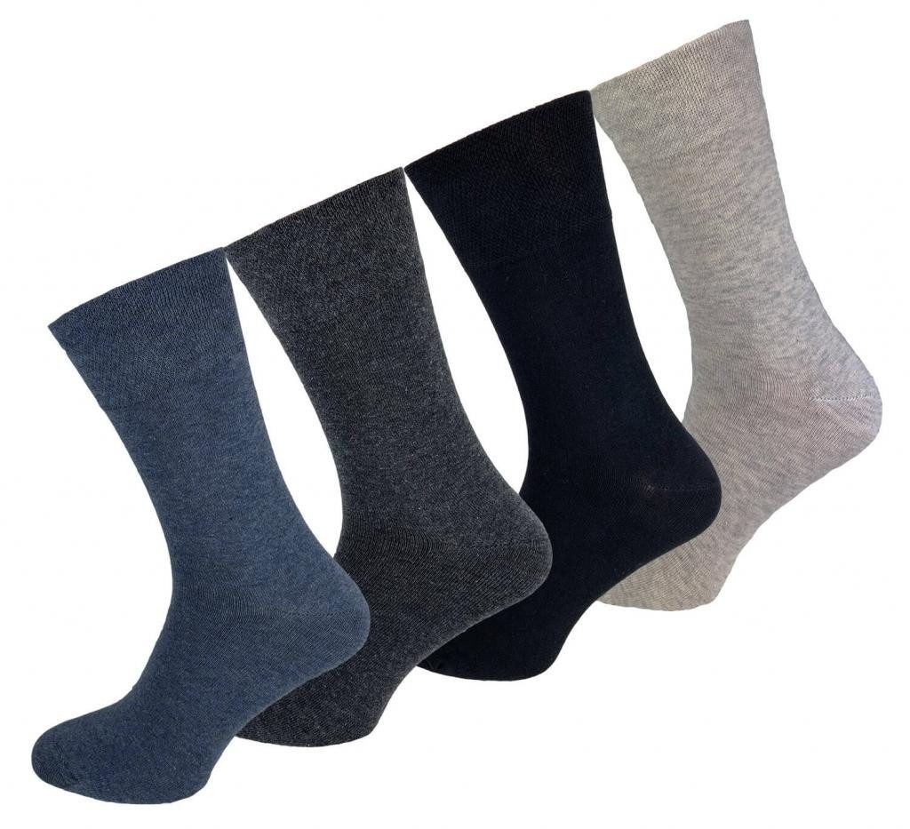 Basicsocken Basic Socken MEHRFARBIG Strümpfe aus Baumwolle