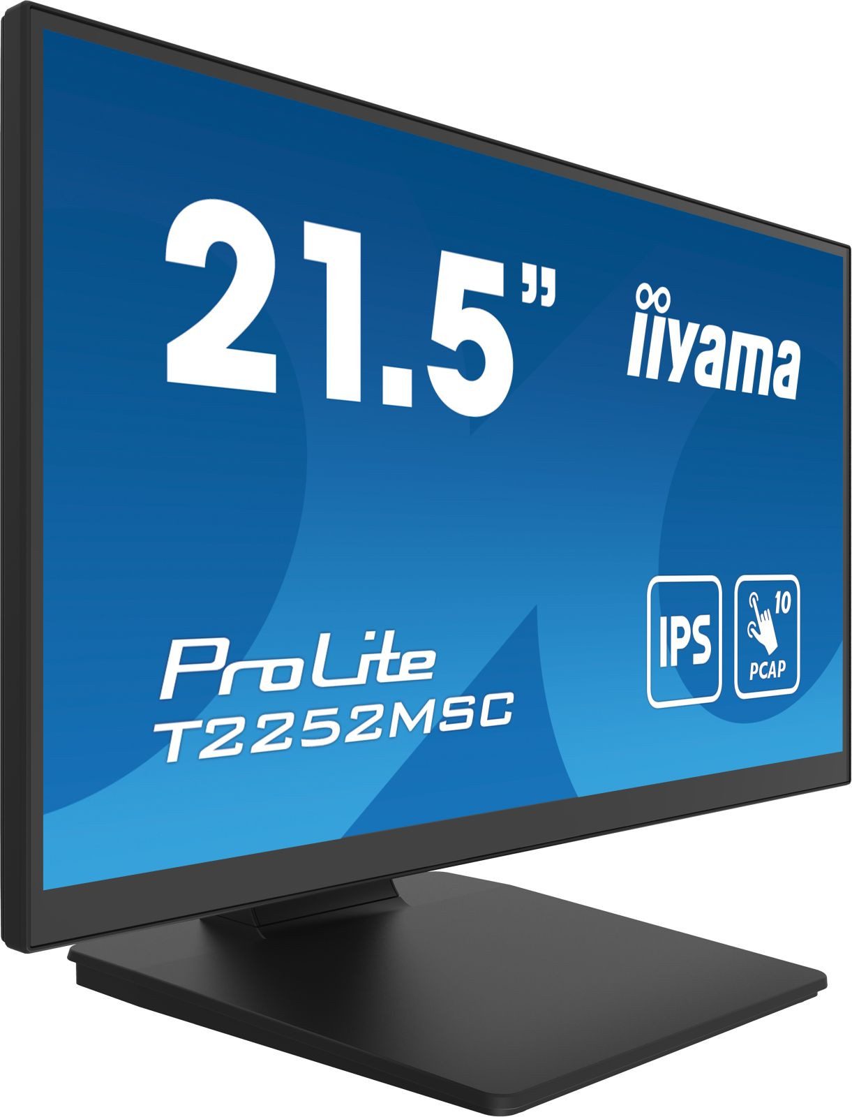 Iiyama T2252MSC-B2 54,61cm 21,5Zoll Bonded PCAP 10P Touch with Anti-Finger TFT-Monitor (1920 x 1080 px, Full HD, 5 ms Reaktionszeit, IPS, Touchscreen, Lautsprecher, HDCP)