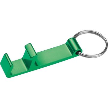 Livepac Office Schlüsselanhänger 10x Schlüsselanhänger / mit Flaschenöffner / Farbe: grün