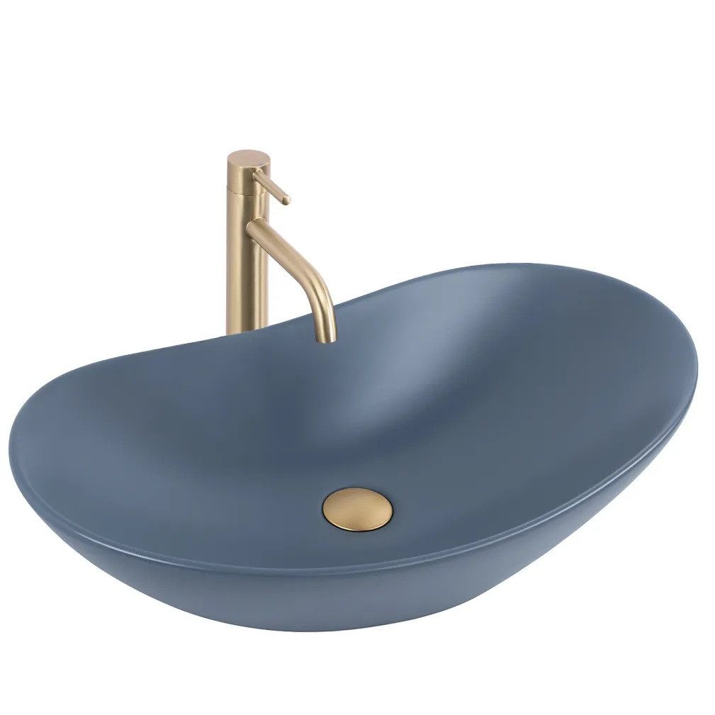 wohnwerk.idee Aufsatzwaschbecken Раковины Waschtisch Design Pink Blau Grün Olive Matt