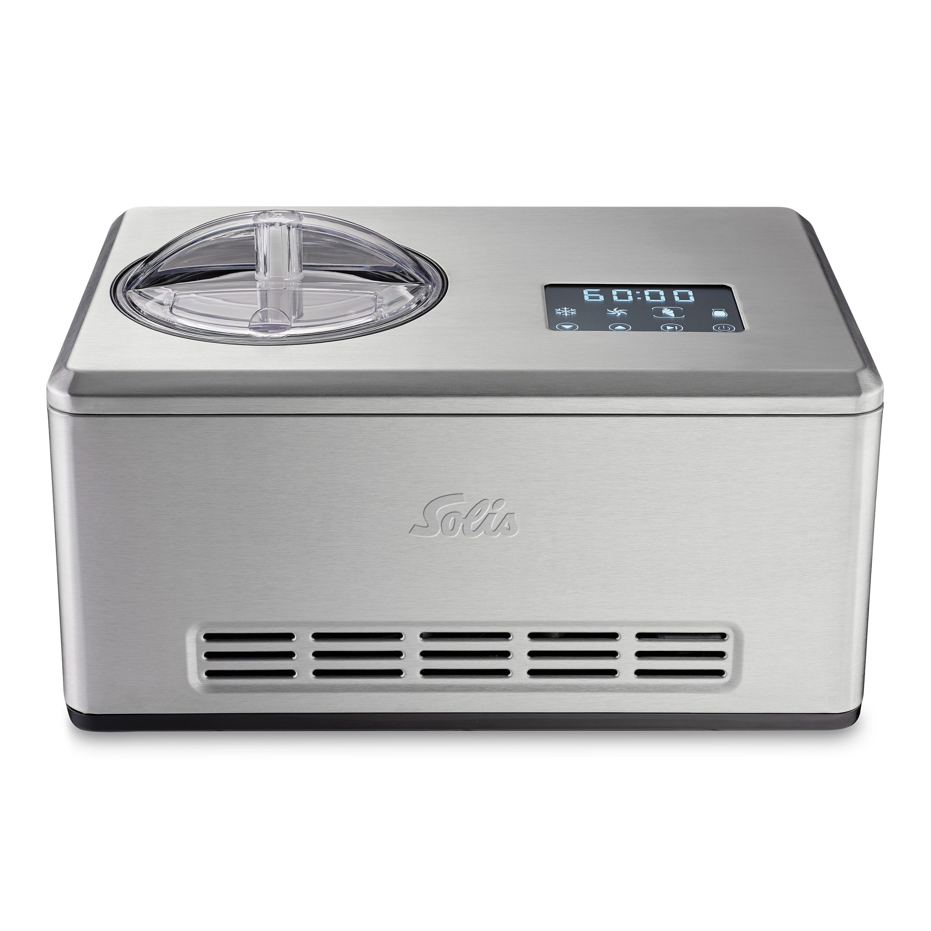SOLIS OF SWITZERLAND Eismaschine Gelateria Pro Touch, Typ 8506, 2 l, 180 W, Frozen Joghurt 2 L, Touchscreen, Timer, BPA-frei
