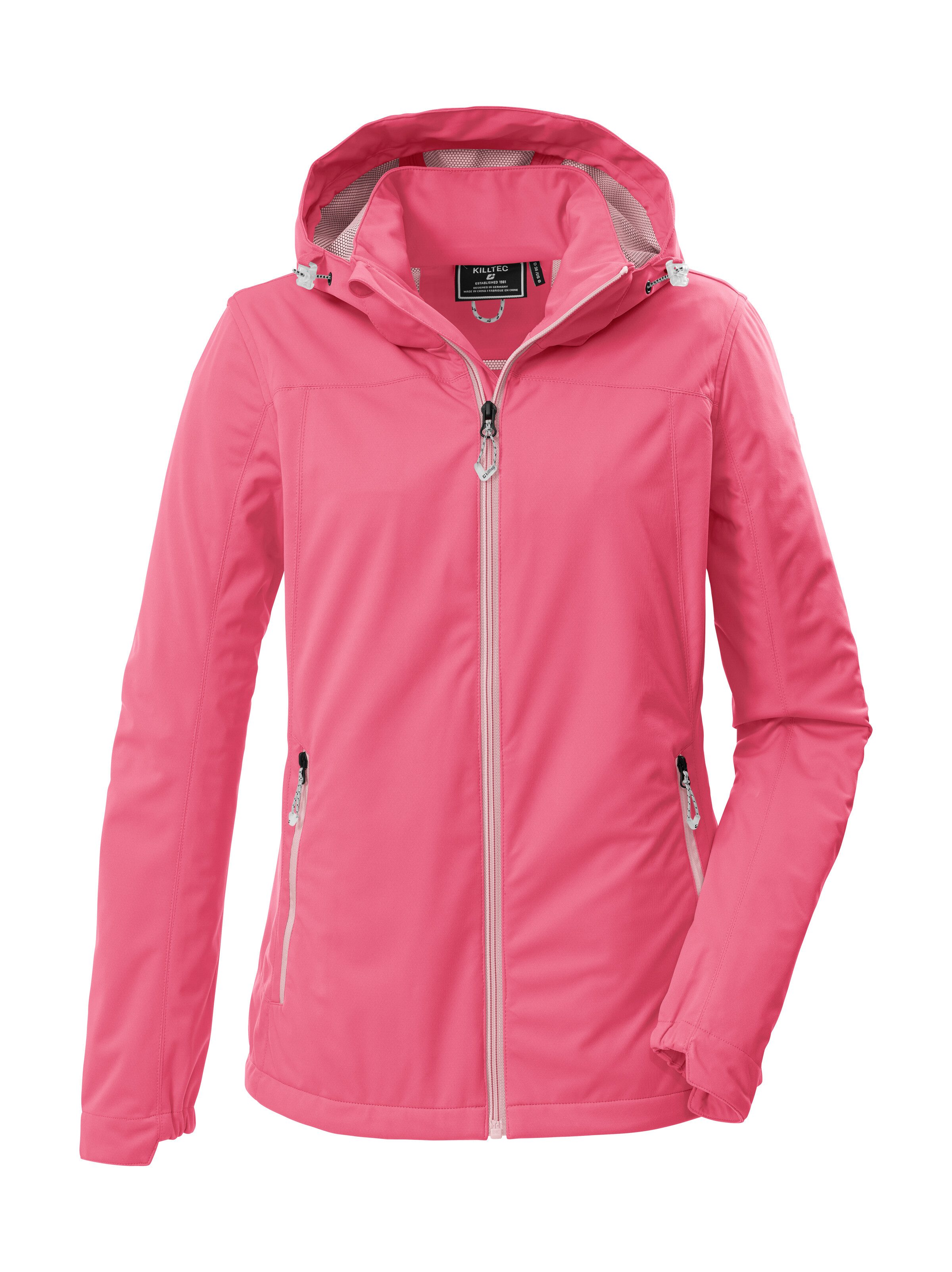 Killtec Softshelljacke KOS 69 WMN SFTSHLL JCKT Winddichte, wasserabweisende Damenjacke mit abnehmbarer Kapuze